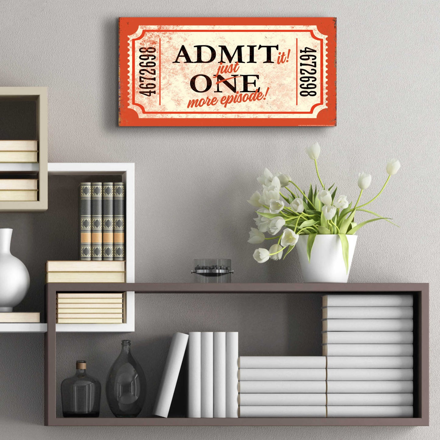 Epic Art 'Just One More' by JJ Brando, Acrylic Glass Wall Art,24x12