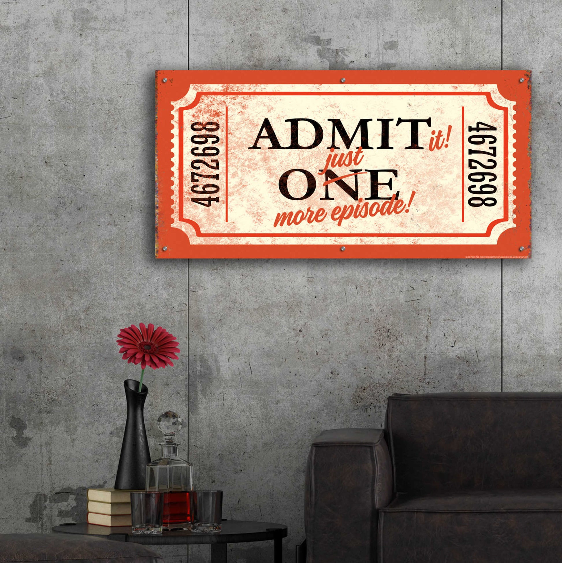 Epic Art 'Just One More' by JJ Brando, Acrylic Glass Wall Art,48x24