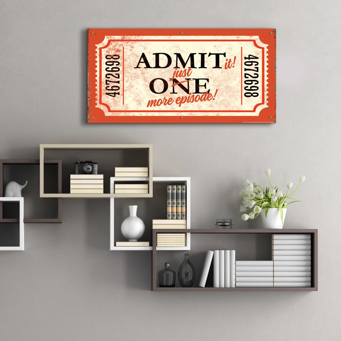 Epic Art 'Just One More' by JJ Brando, Acrylic Glass Wall Art,48x24