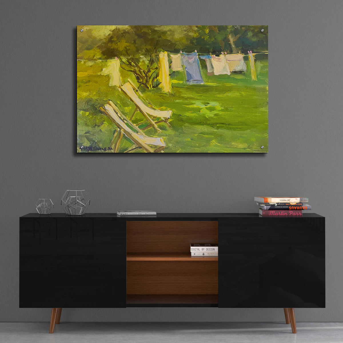 French Lundry by Allayn Stevens - 36x24 acrylic wall art in a room