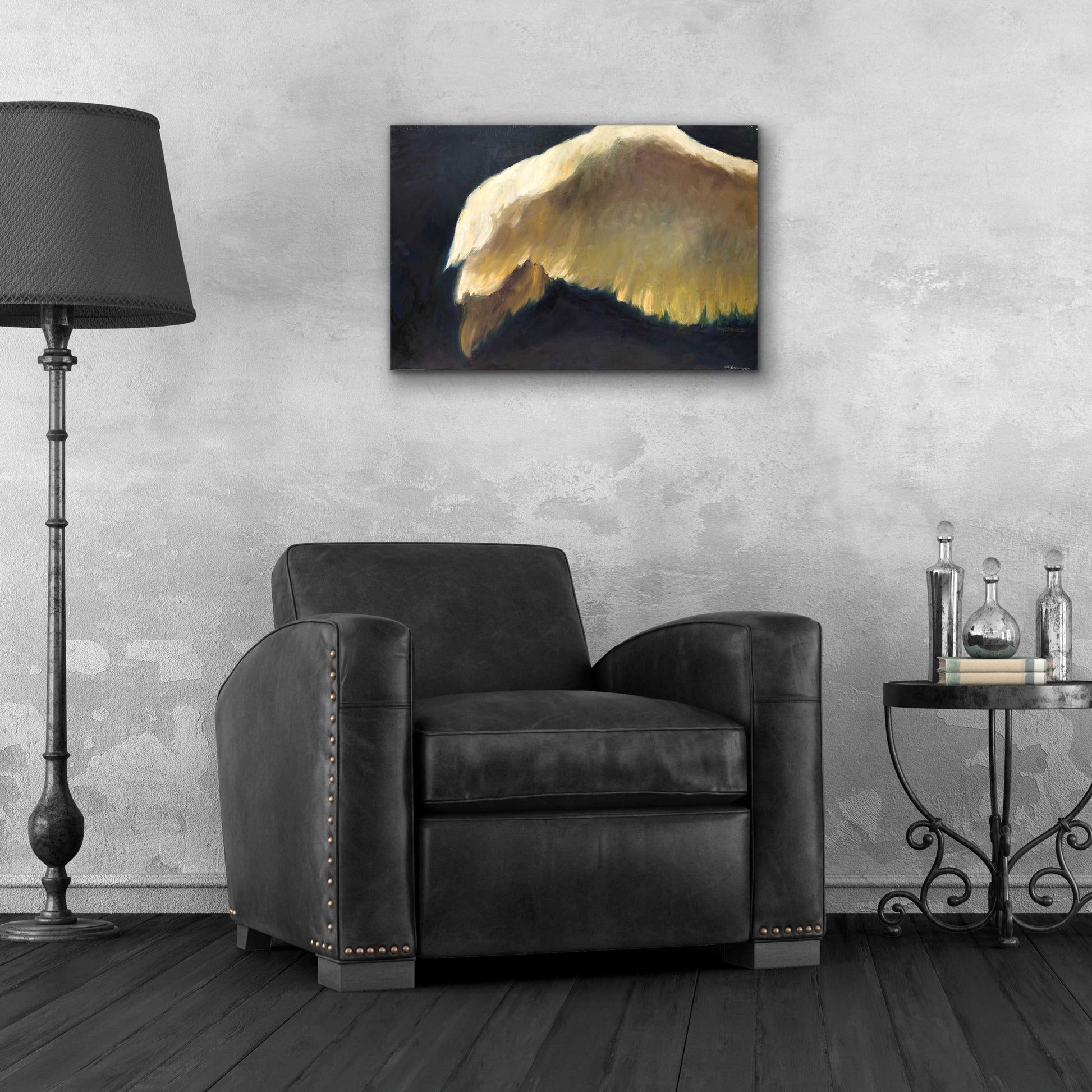 Epic Art 'Golden Wings 2' by Allayn Stevens, Acrylic Glass Wall Art,24x16