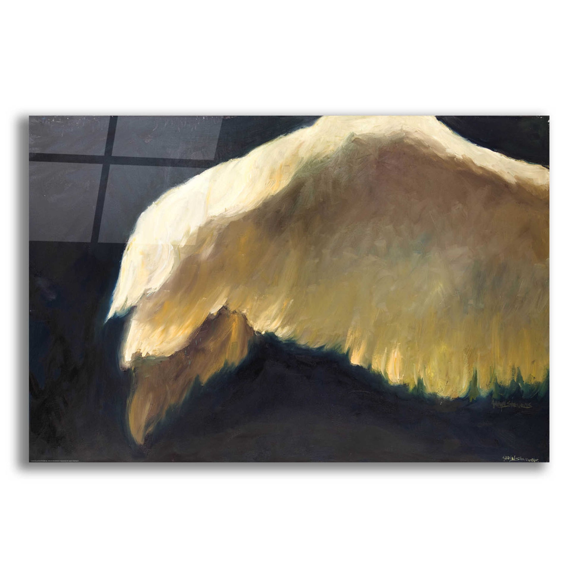 Epic Art 'Golden Wings 2' by Allayn Stevens, Acrylic Glass Wall Art,24x16