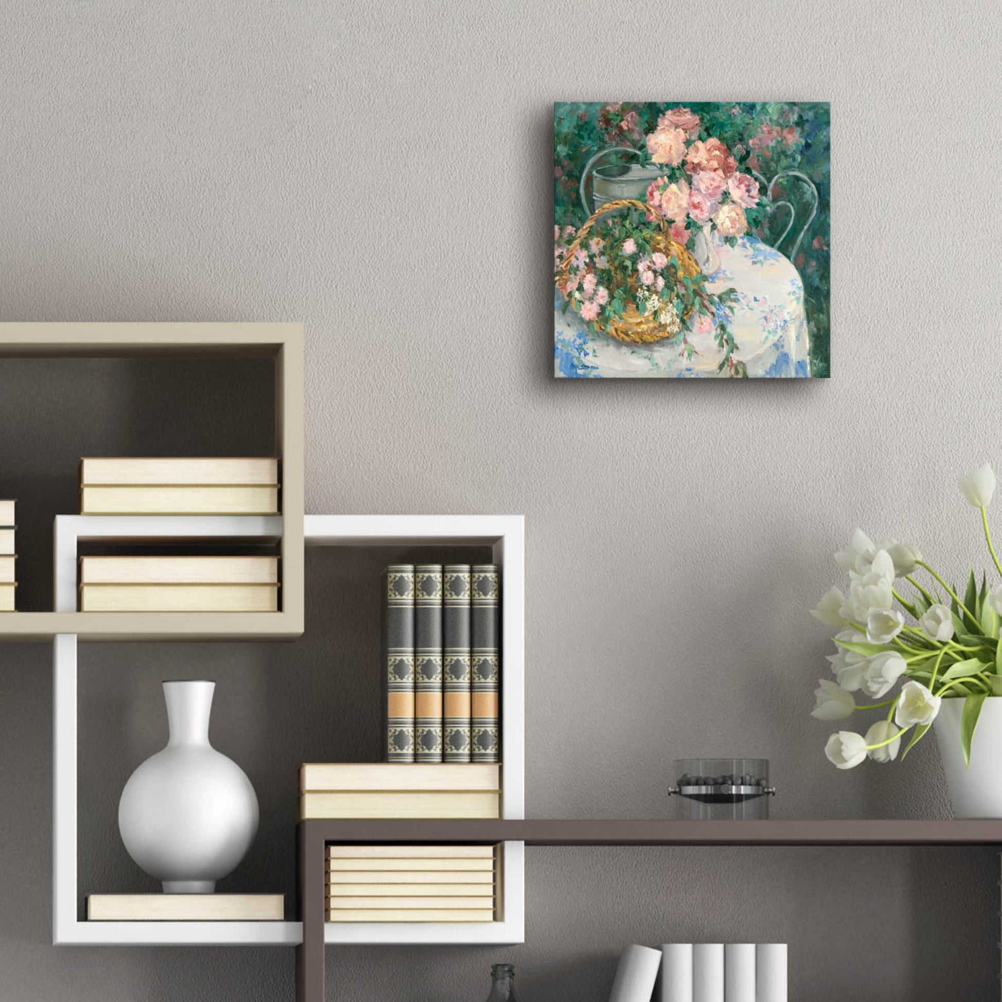 Epic Art 'Summer Bouquet' by Allayn Stevens, Acrylic Glass Wall Art,12x12