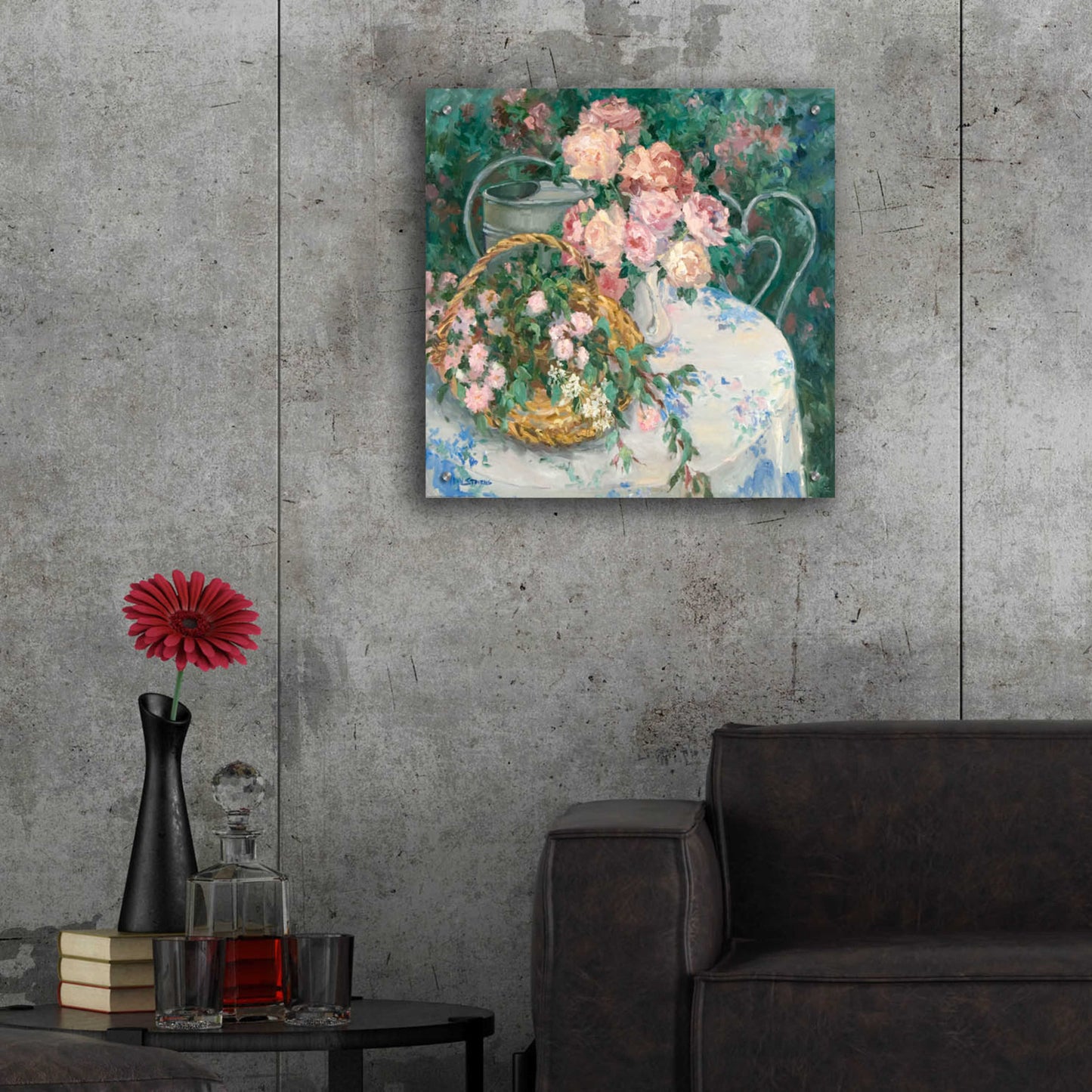 Epic Art 'Summer Bouquet' by Allayn Stevens, Acrylic Glass Wall Art,24x24