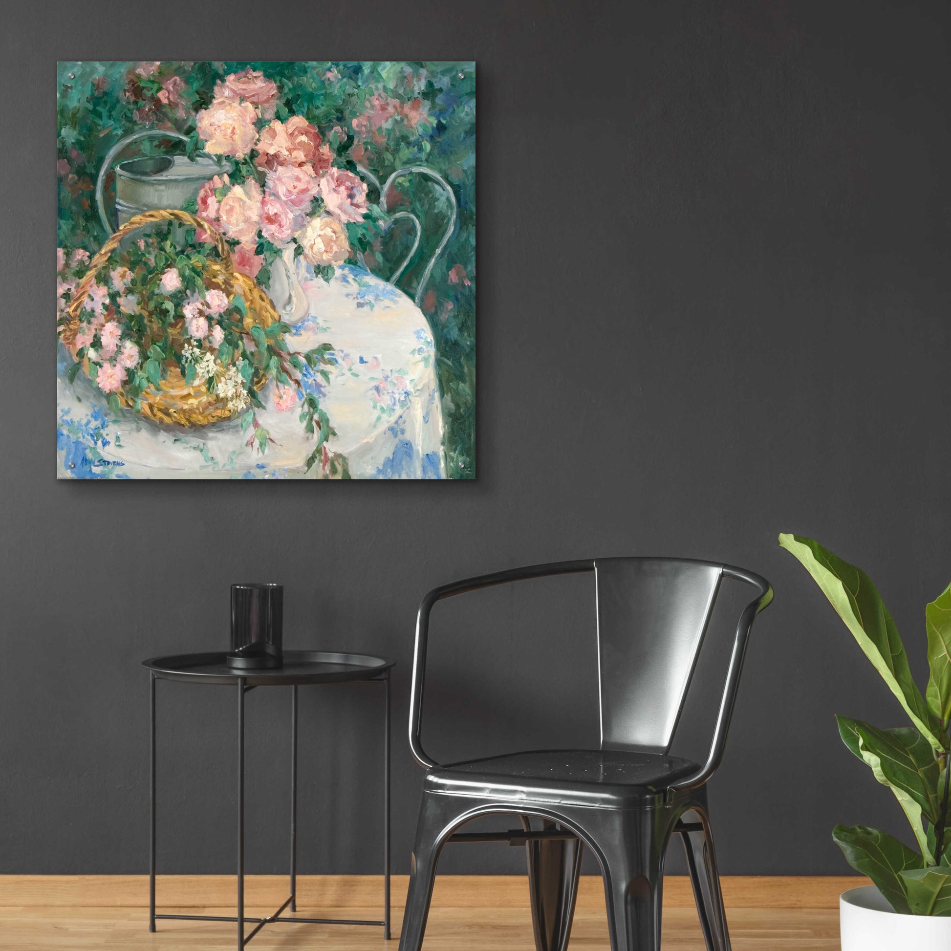 Epic Art 'Summer Bouquet' by Allayn Stevens, Acrylic Glass Wall Art,36x36