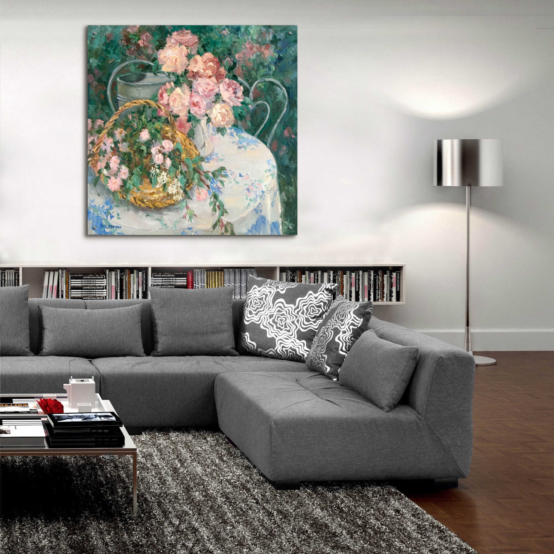 Epic Art 'Summer Bouquet' by Allayn Stevens, Acrylic Glass Wall Art,36x36