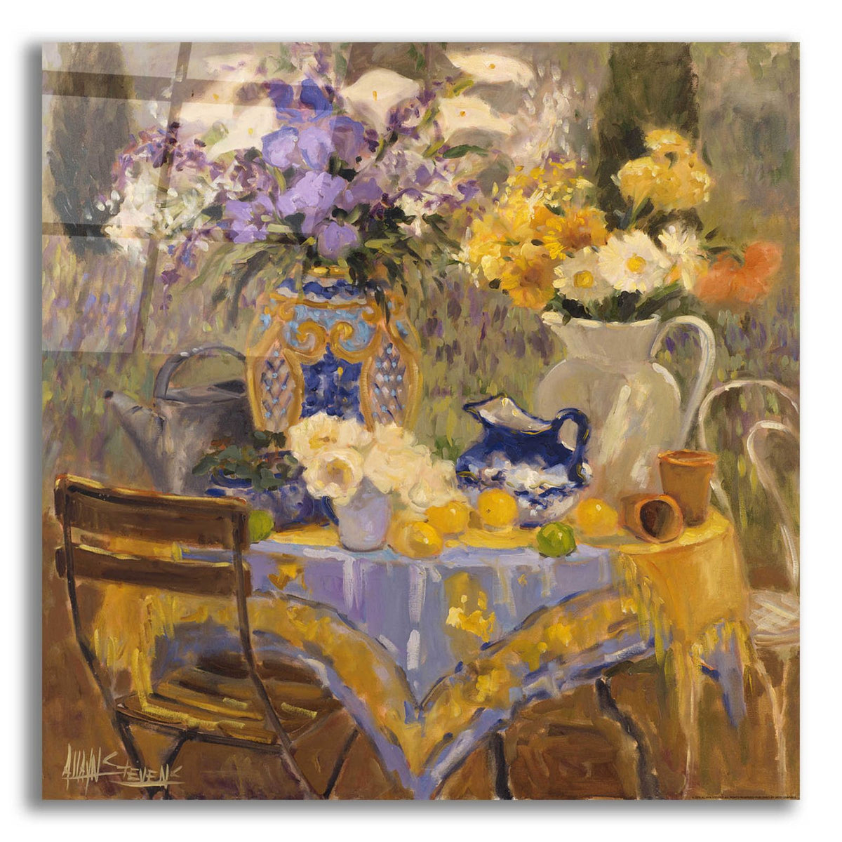 Garden Table by Allayn Stevens acrylic glass wall art