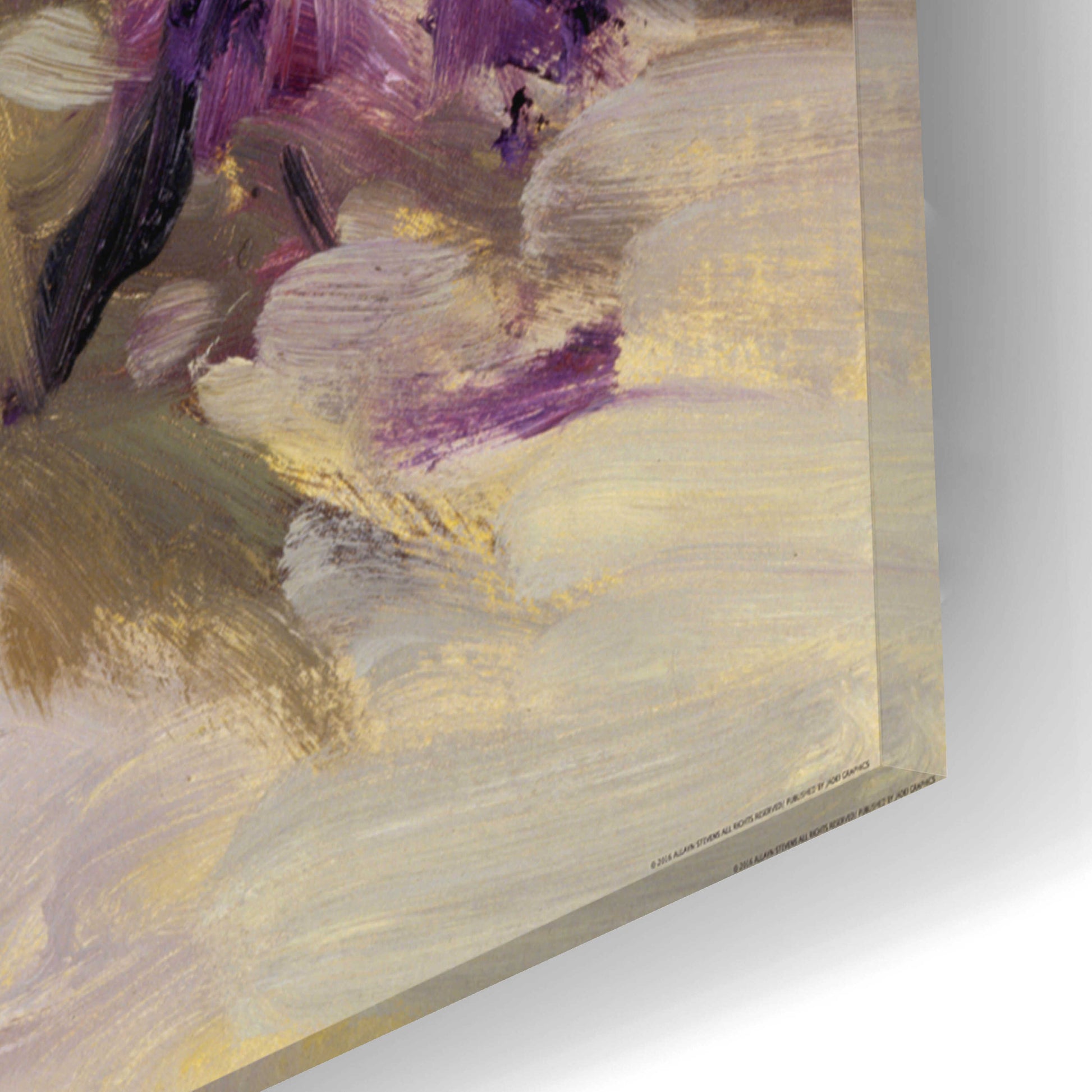 Epic Art 'Tulips And Lavender' by Allayn Stevens, Acrylic Glass Wall Art,12x16