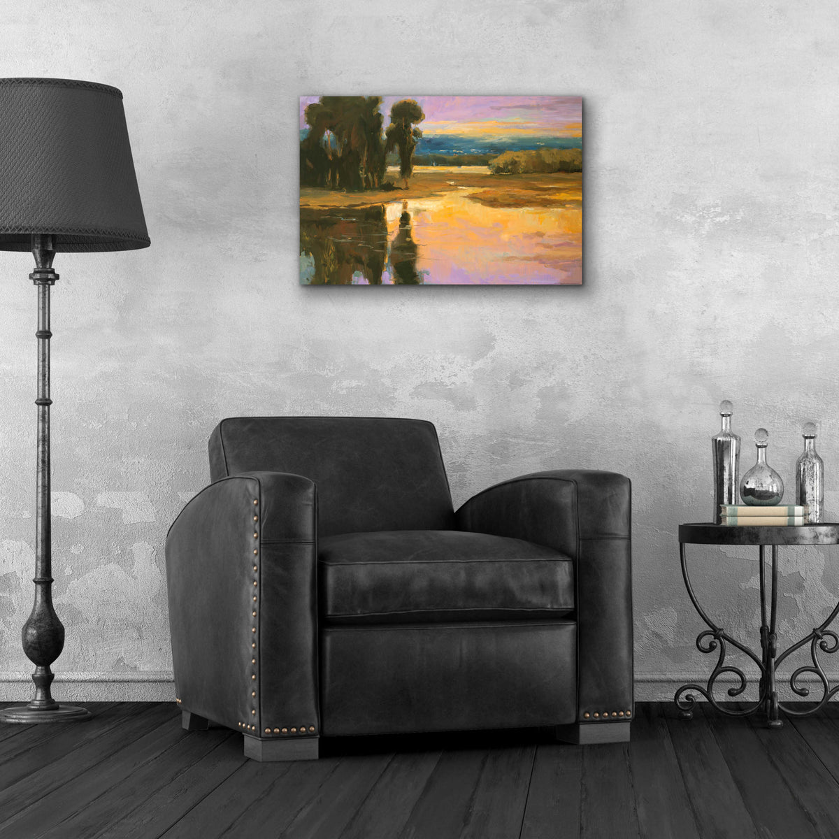 Peaceful 1 by Allayn Stevens - 24x16 acrylic wall art in a room