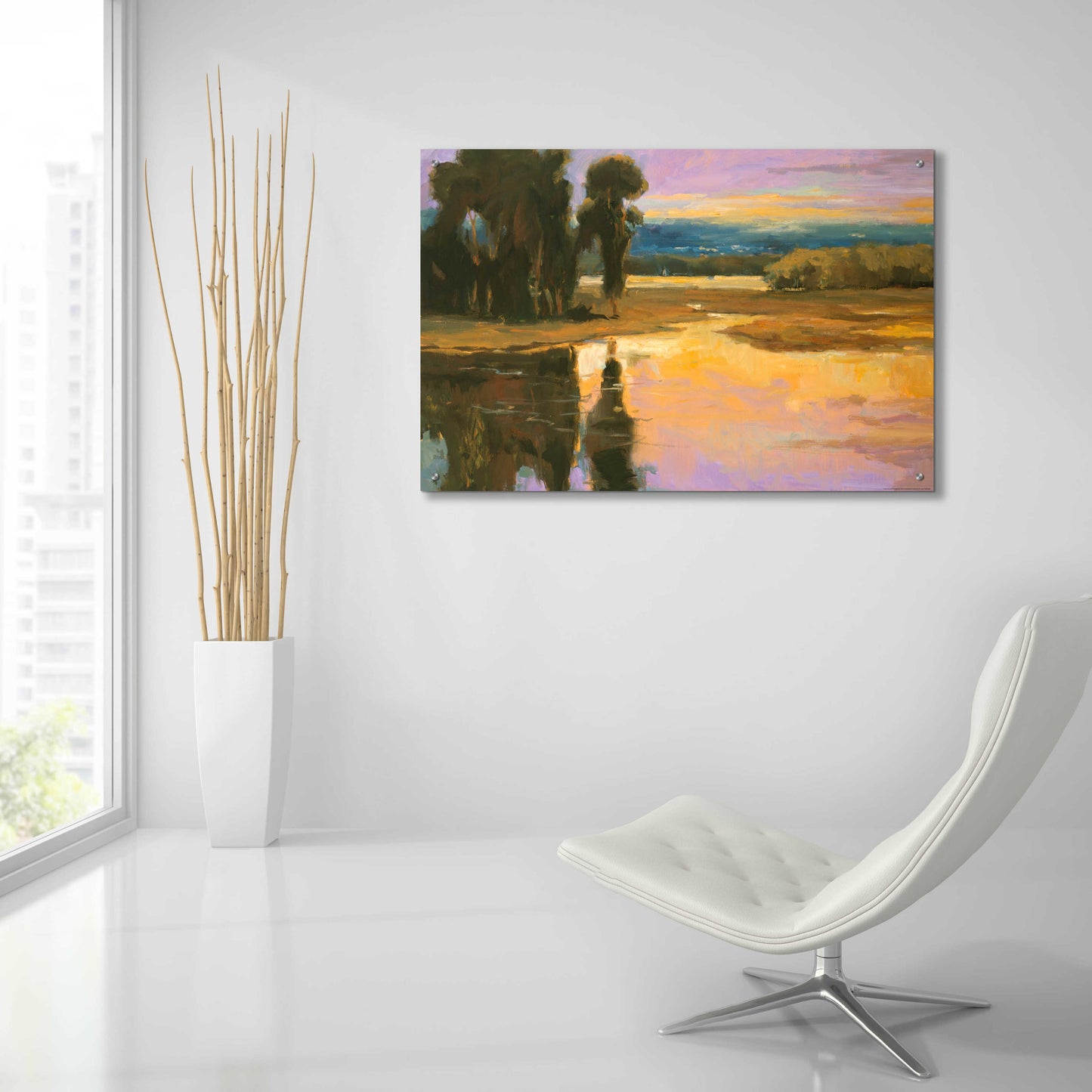 Epic Art 'Peaceful 1' by Allayn Stevens, Acrylic Glass Wall Art,36x24