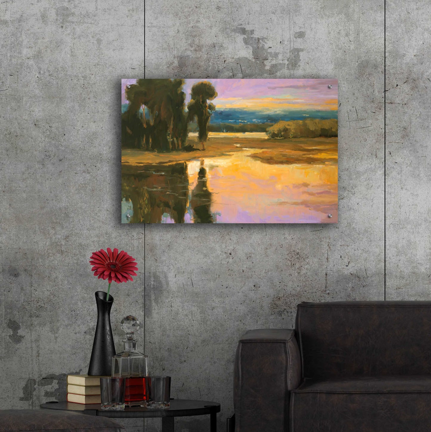 Epic Art 'Peaceful 1' by Allayn Stevens, Acrylic Glass Wall Art,36x24