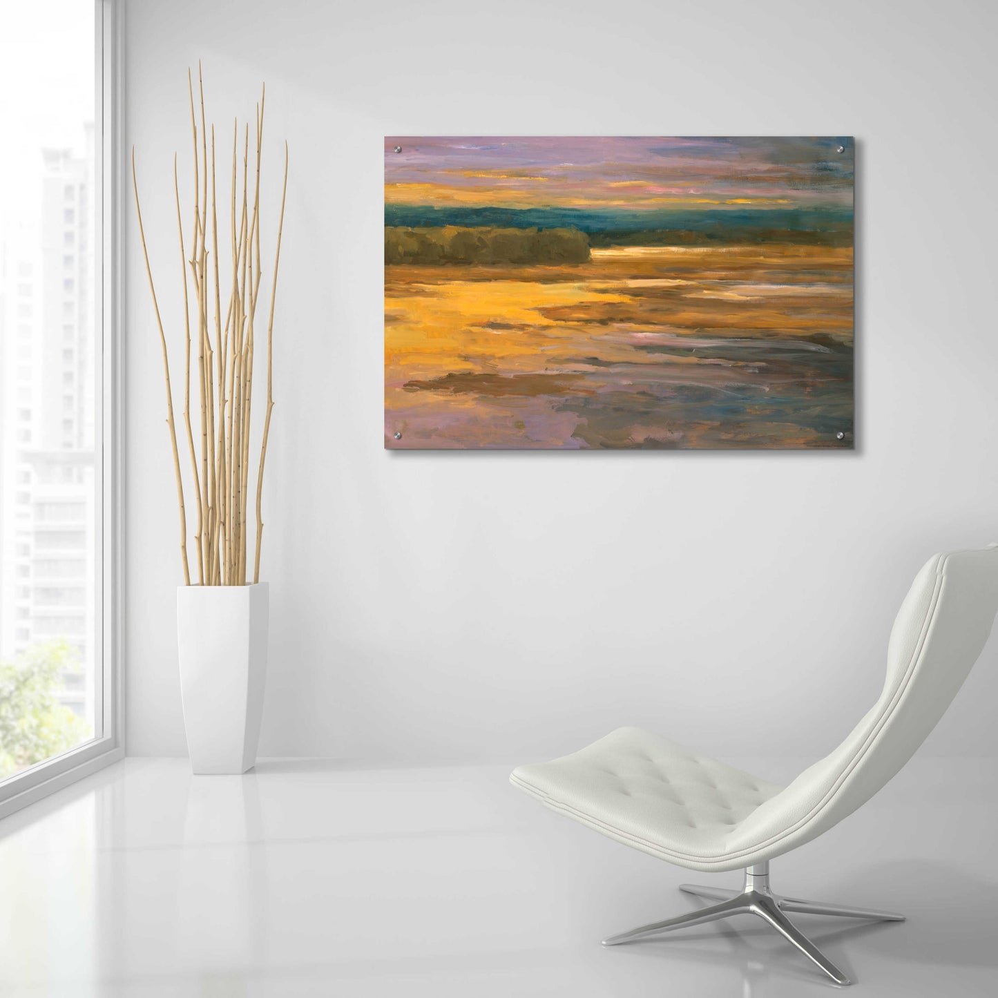 Epic Art 'Peaceful 2' by Allayn Stevens, Acrylic Glass Wall Art,36x24