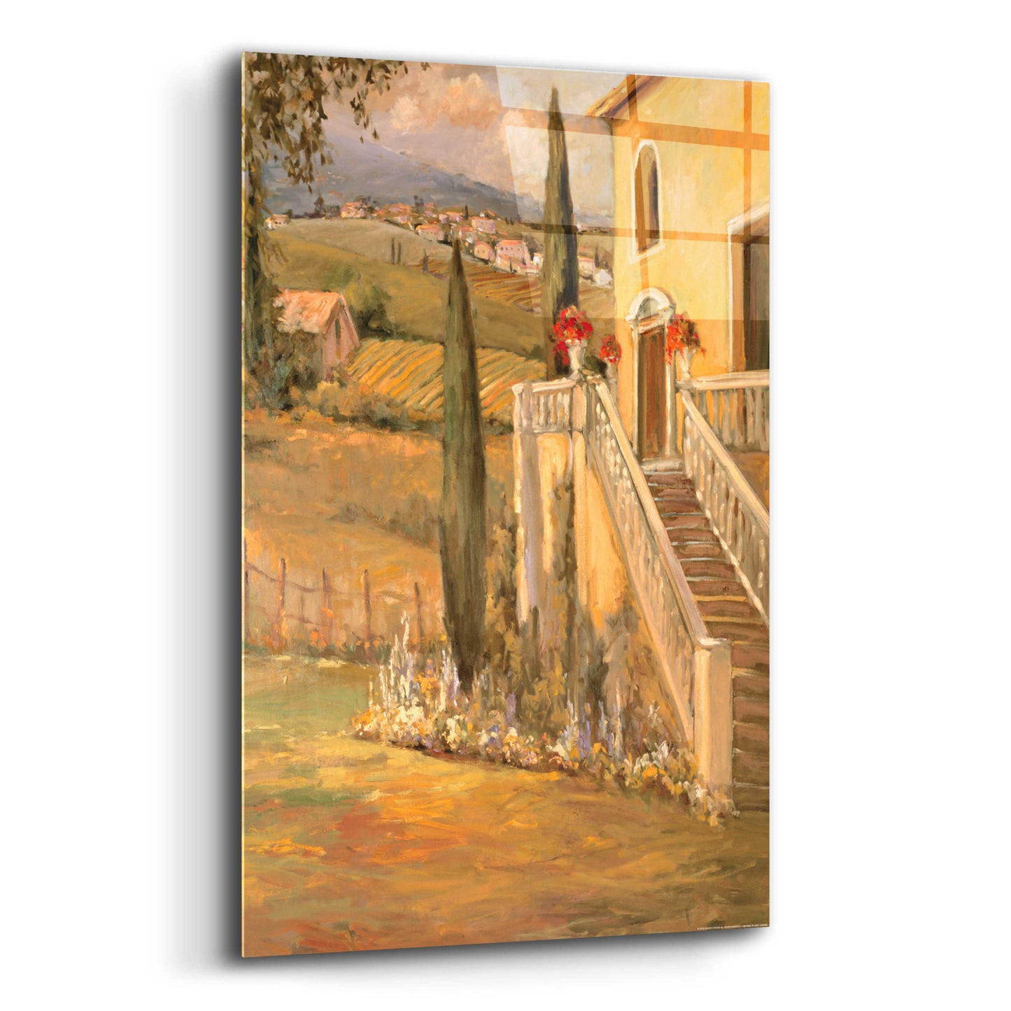 Epic Art 'Italian Villa 2' by Allayn Stevens, Acrylic Glass Wall Art,12x16