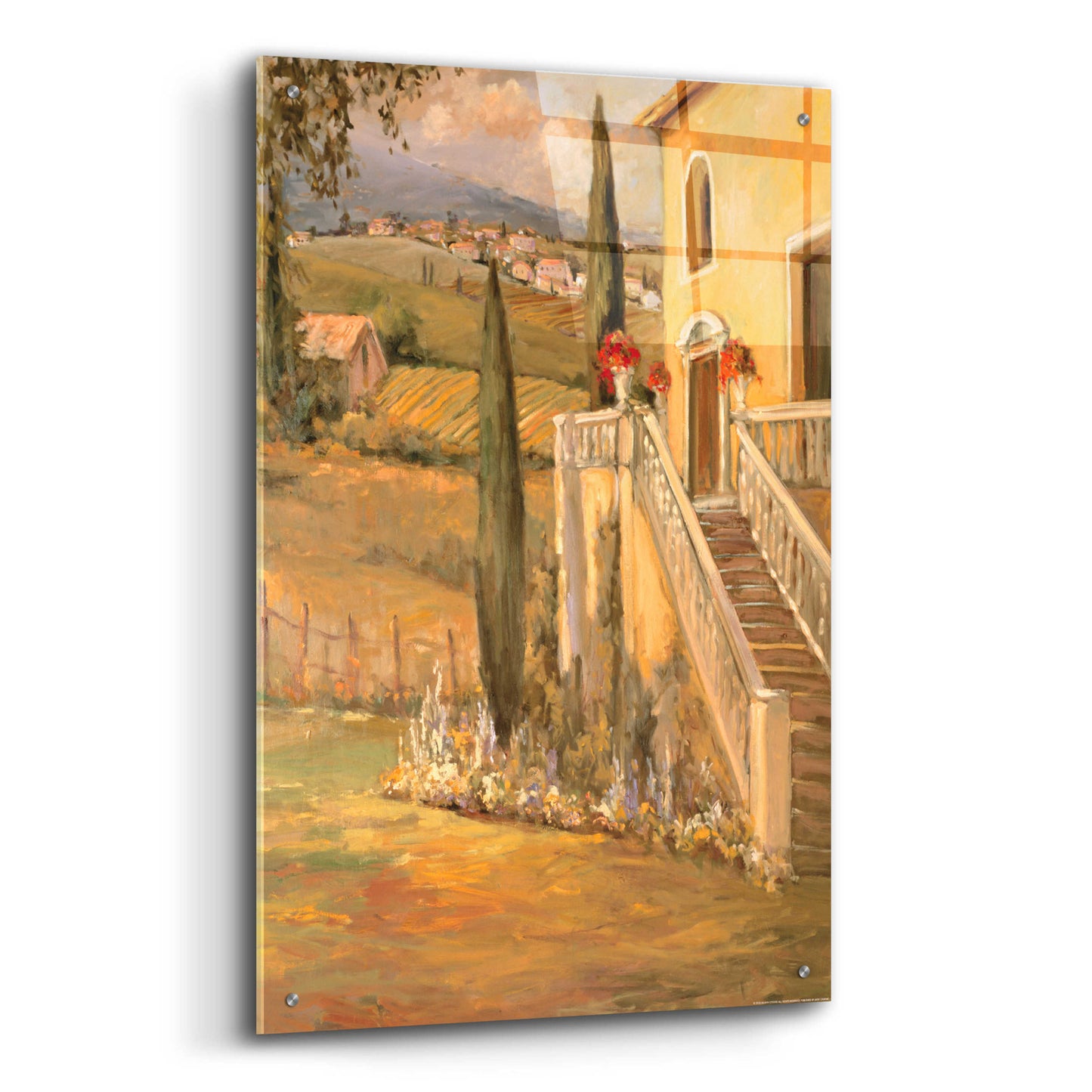 Epic Art 'Italian Villa 2' by Allayn Stevens, Acrylic Glass Wall Art,24x36