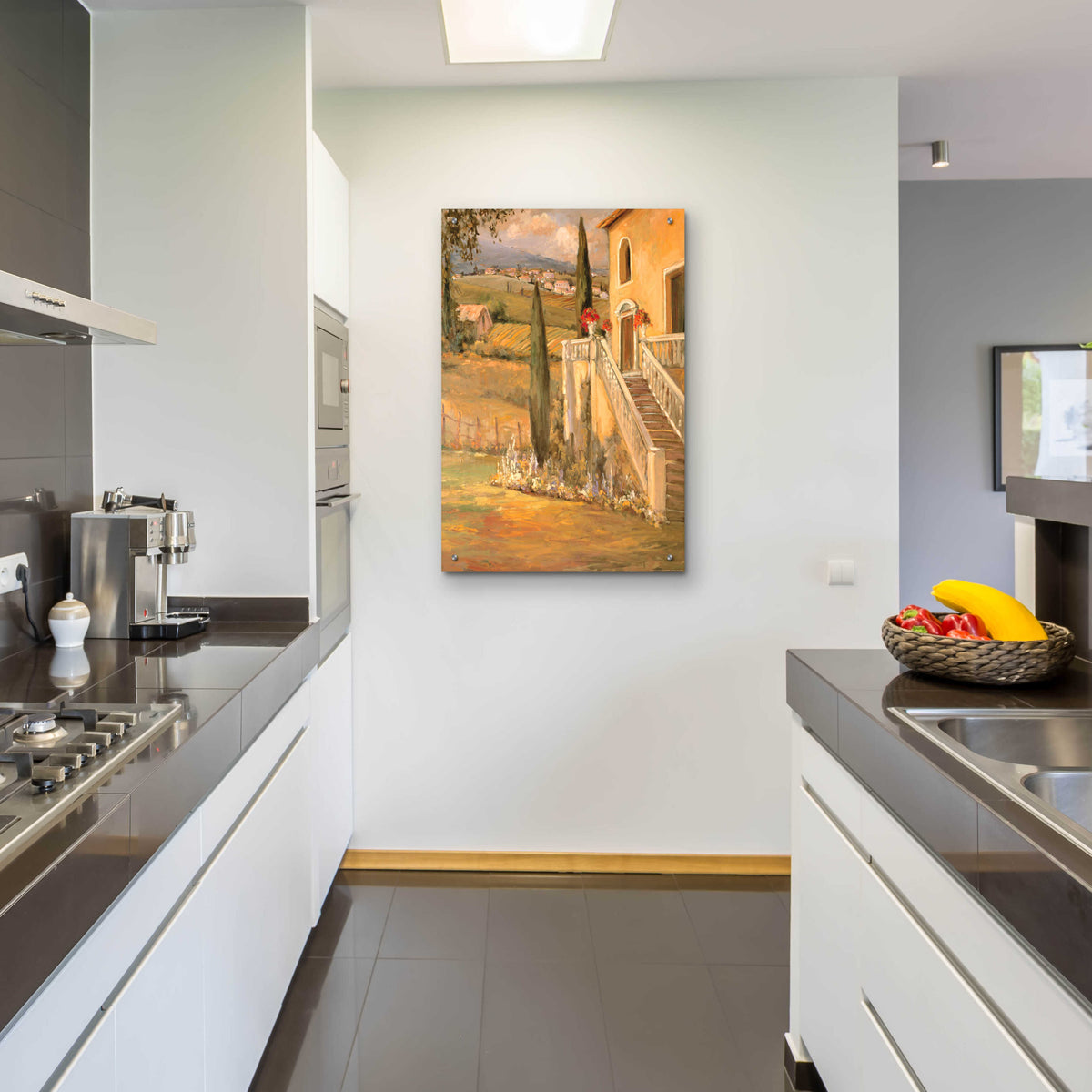 Italian Villa 2 by Allayn Stevens - 24x36 acrylic wall art in a room
