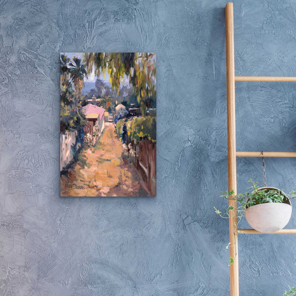 Coastal Path by Allayn Stevens - 16x24 acrylic wall art in a room