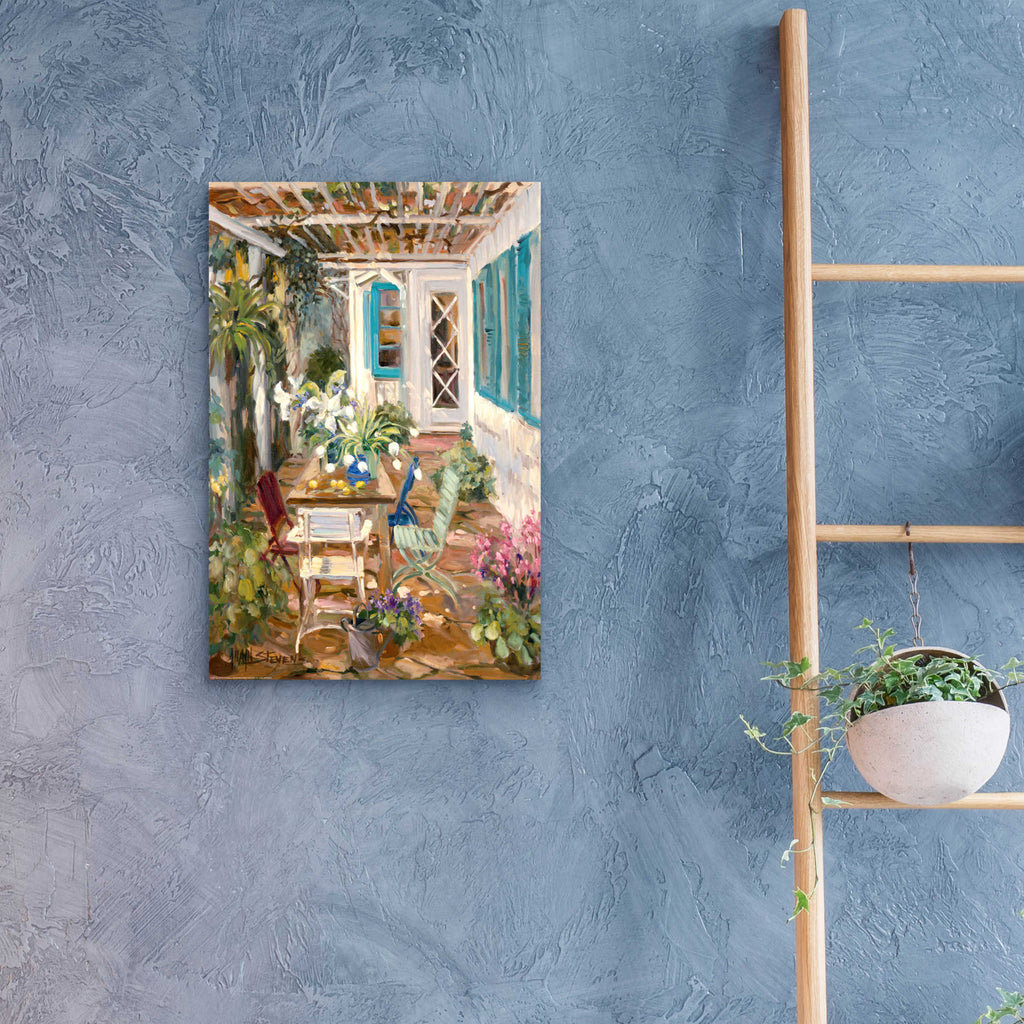 Summer Garden by Allayn Stevens - 16x24 acrylic wall art in a room