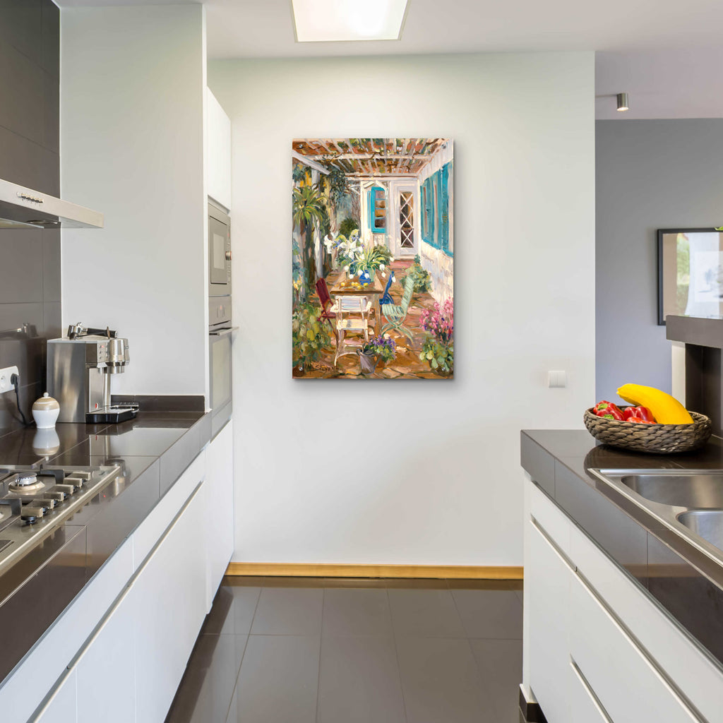 Summer Garden by Allayn Stevens - 24x36 acrylic wall art in a room