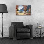 Seaside Fountain by Allayn Stevens - 24x16 acrylic wall art in a room