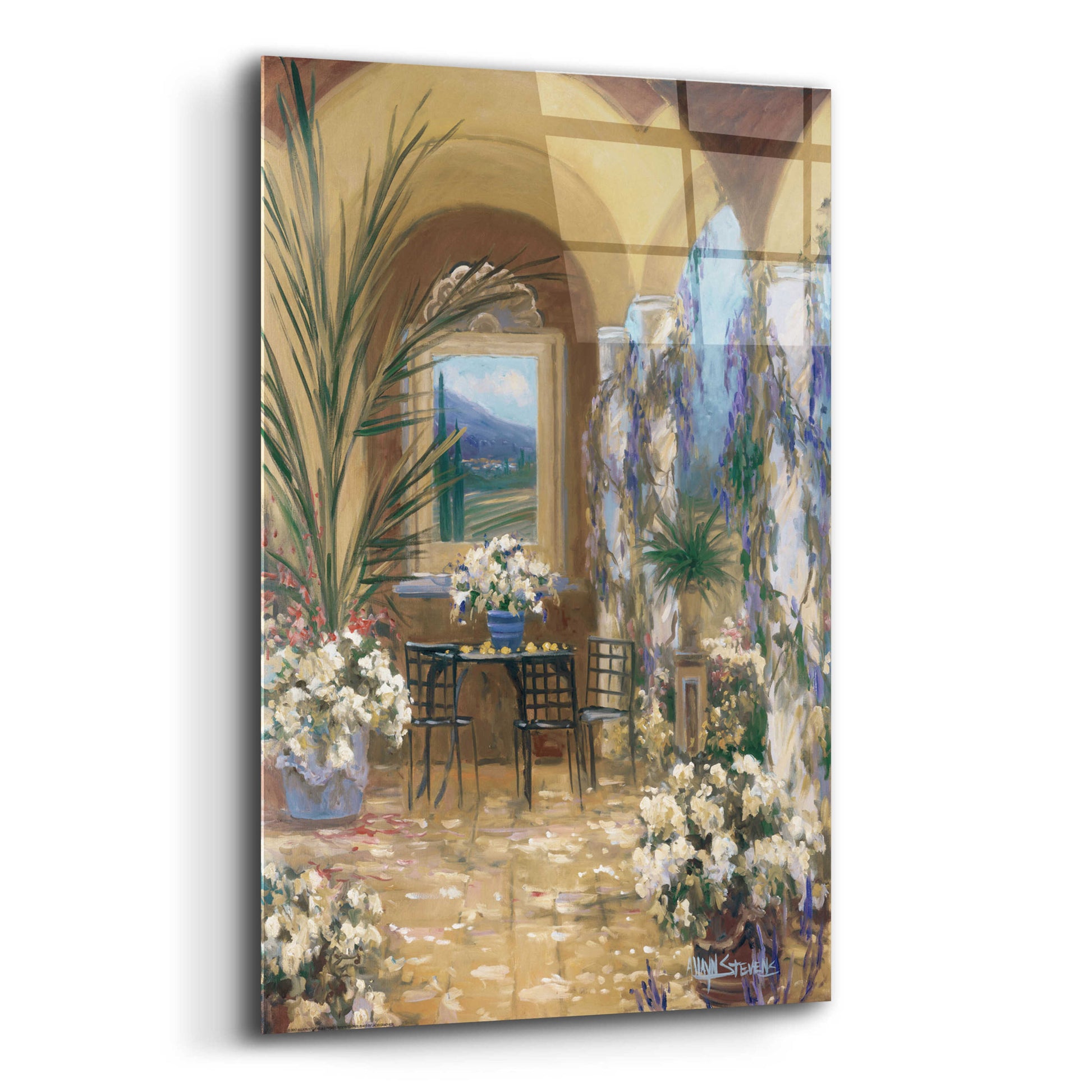 Epic Art 'The Veranda 1' by Allayn Stevens, Acrylic Glass Wall Art,12x16