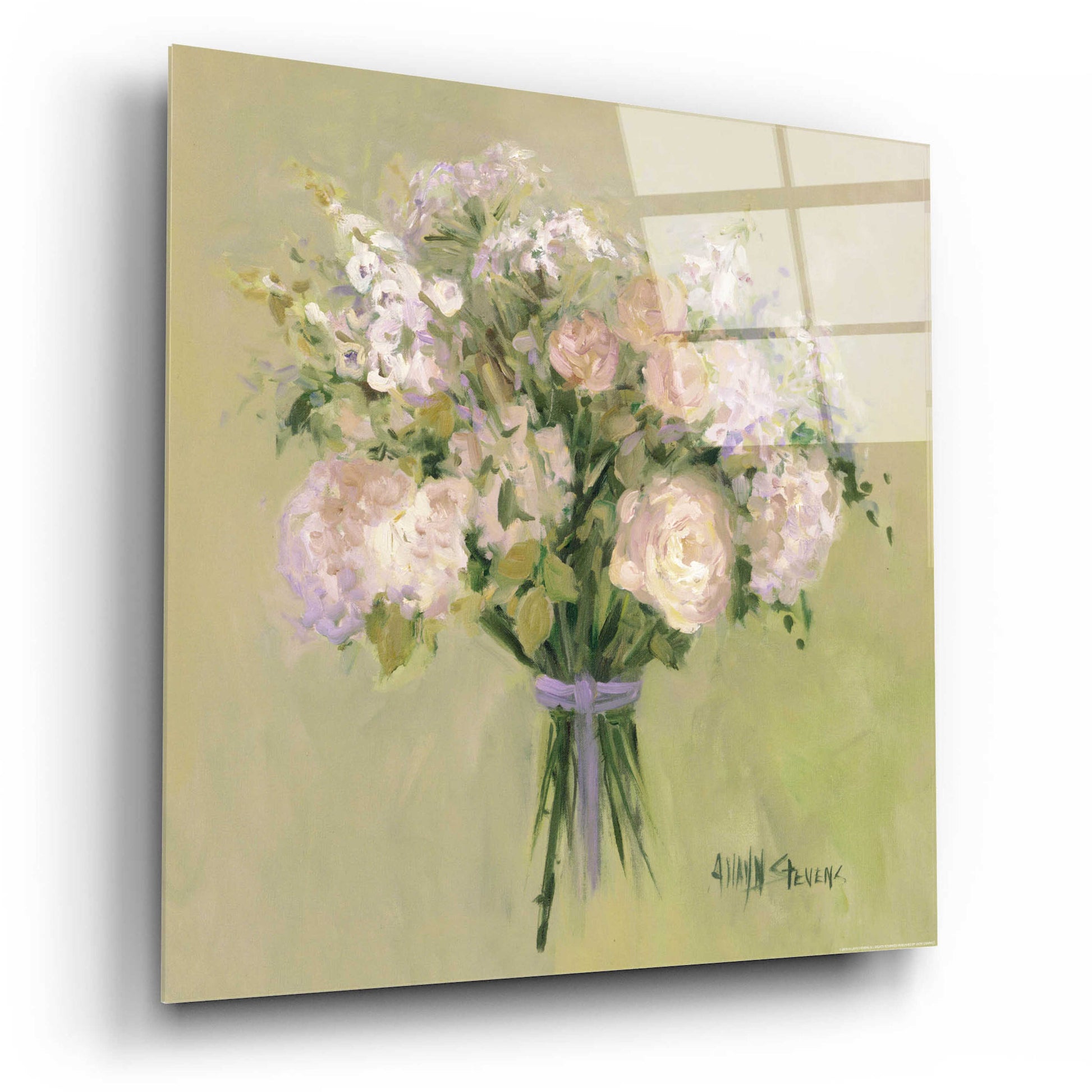 Epic Art 'Rose Bouquet 1' by Allayn Stevens, Acrylic Glass Wall Art,12x12