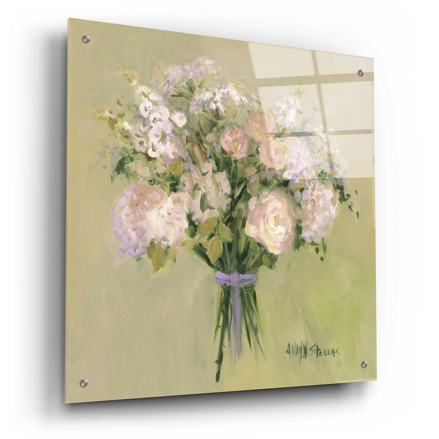 Epic Art 'Rose Bouquet 1' by Allayn Stevens, Acrylic Glass Wall Art,24x24