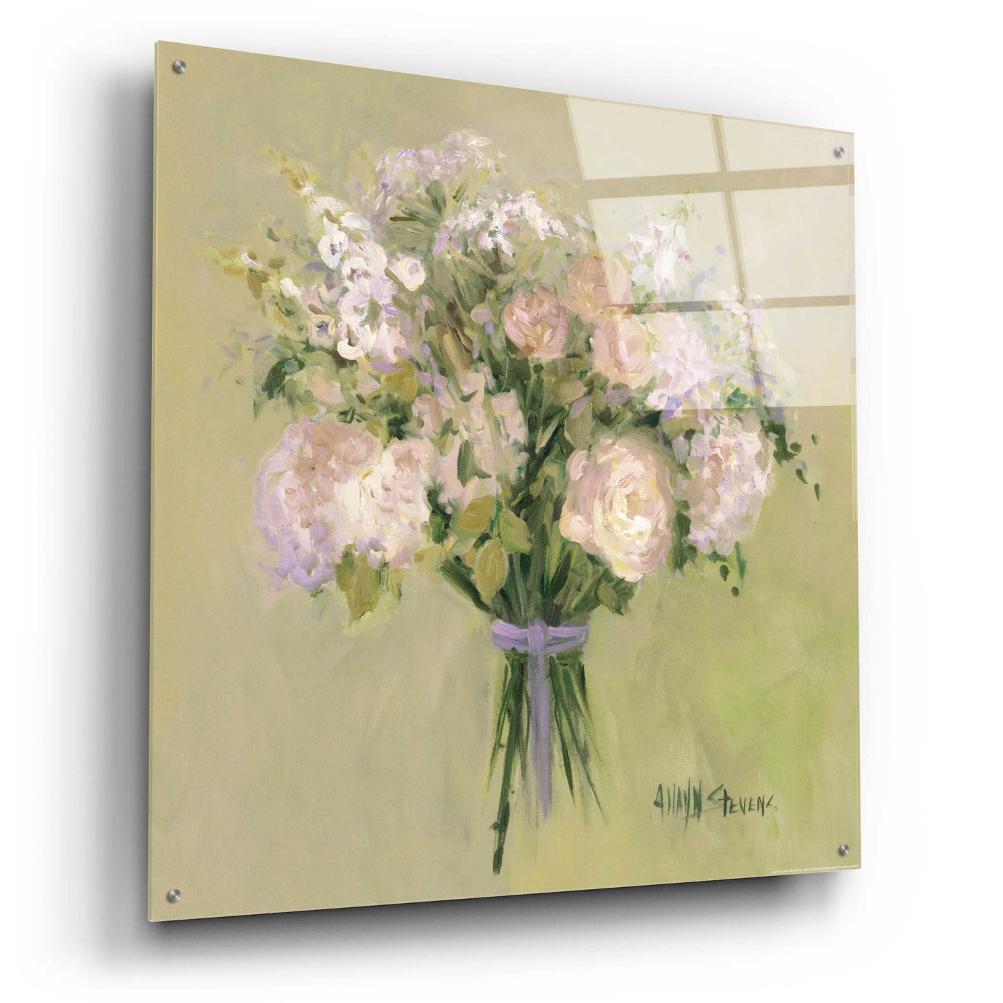 Epic Art 'Rose Bouquet 1' by Allayn Stevens, Acrylic Glass Wall Art,36x36