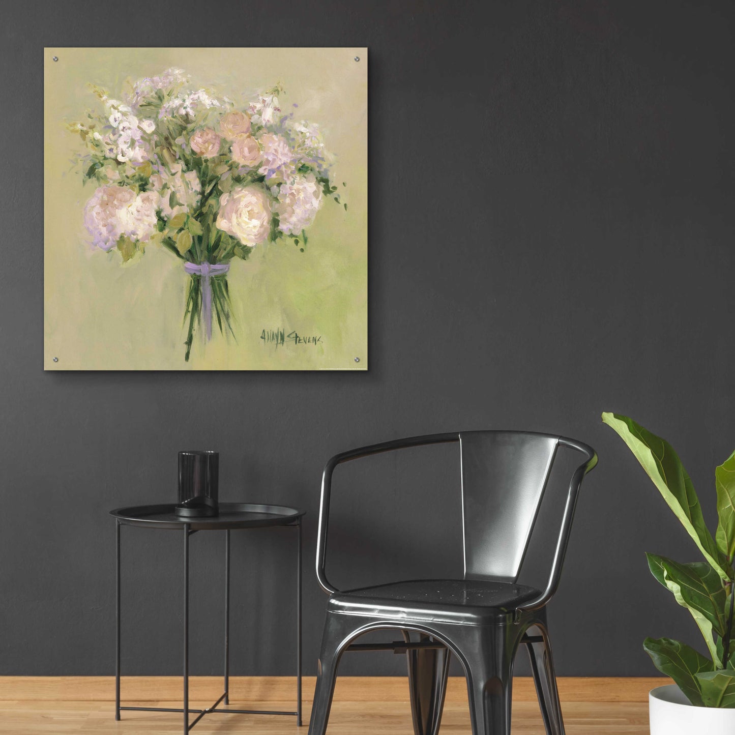 Epic Art 'Rose Bouquet 1' by Allayn Stevens, Acrylic Glass Wall Art,36x36