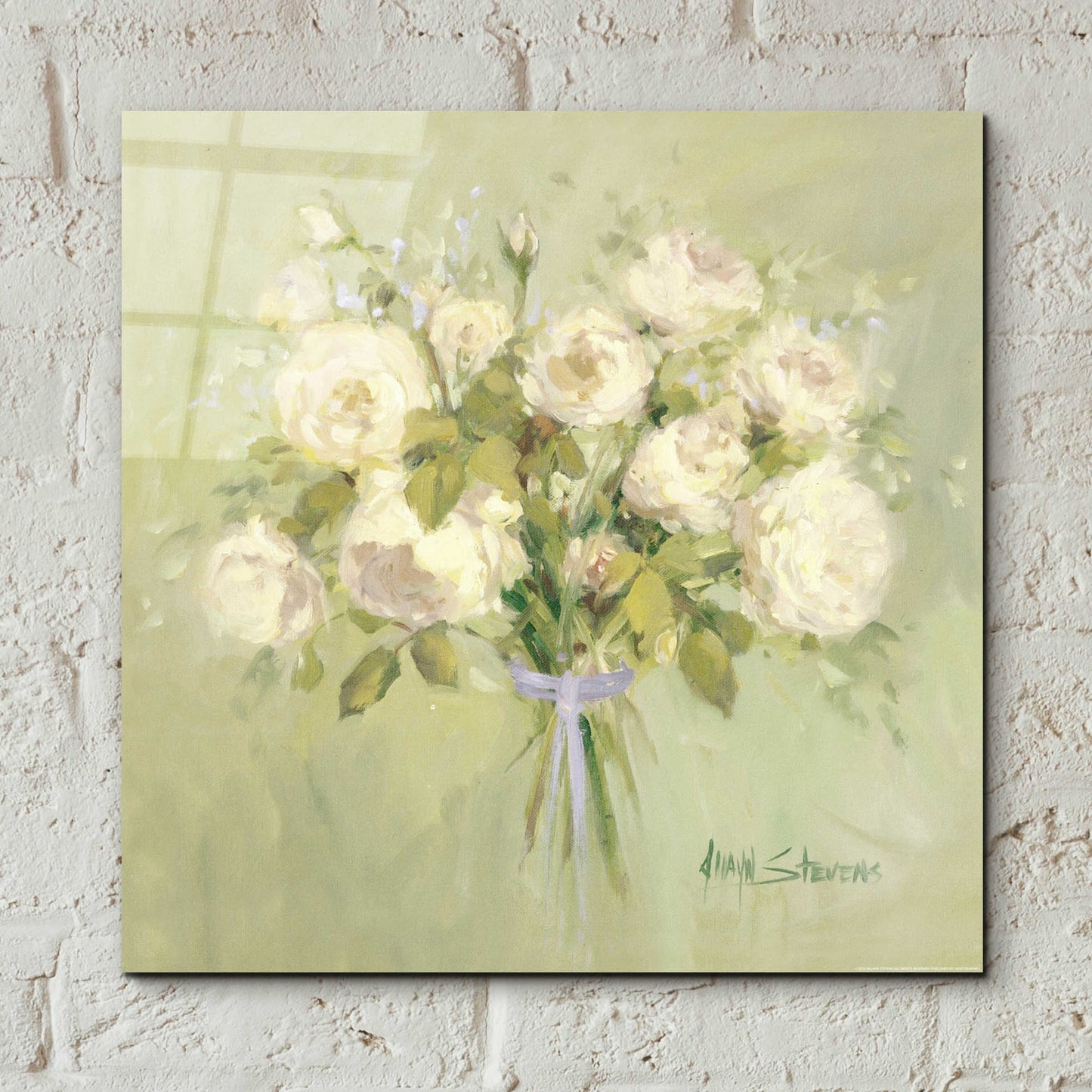 Epic Art 'Rose Bouquet 2' by Allayn Stevens, Acrylic Glass Wall Art,12x12