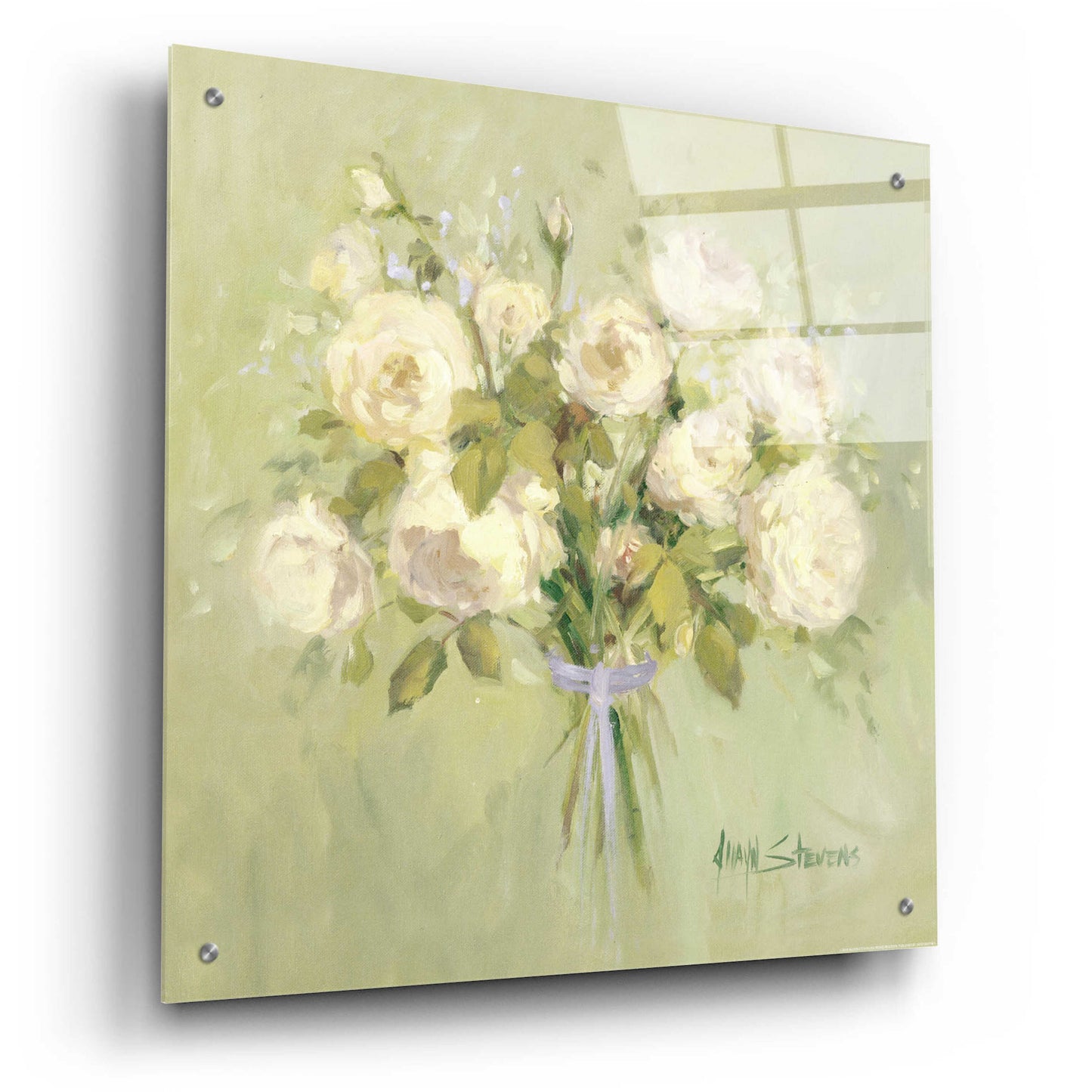 Epic Art 'Rose Bouquet 2' by Allayn Stevens, Acrylic Glass Wall Art,24x24