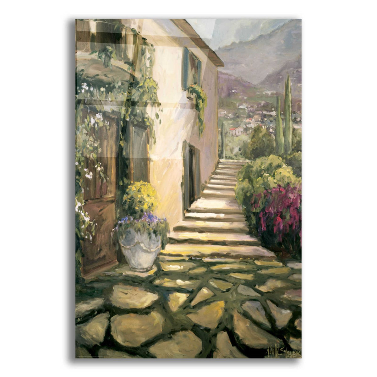 Sunlit Villa II by Allayn Stevens acrylic glass wall art
