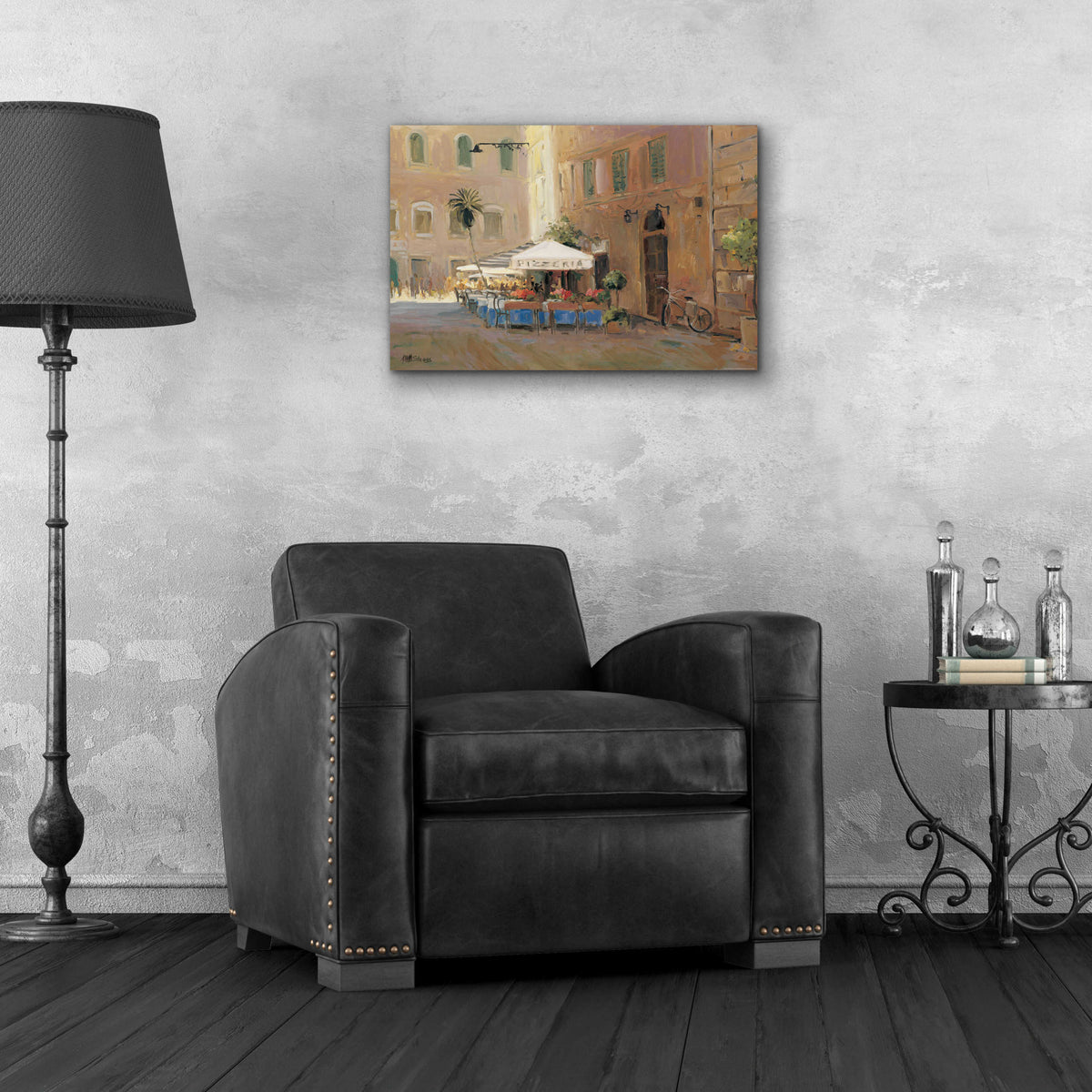 Cafe Roma by Allayn Stevens - 24x16 acrylic wall art in a room