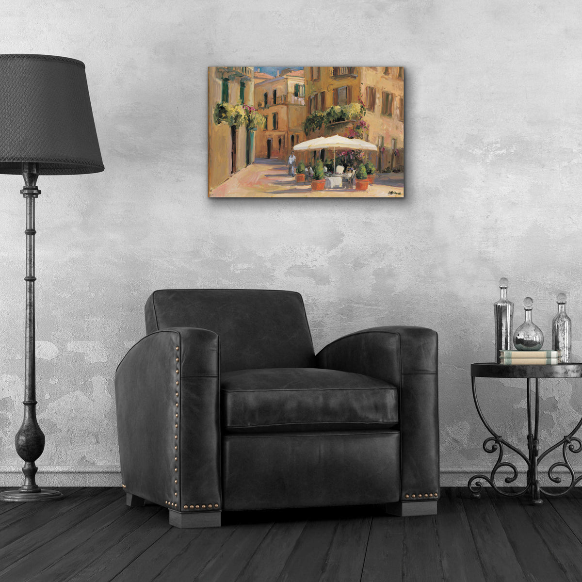 Cafe Bordeaux by Allayn Stevens - 24x16 acrylic wall art in a room