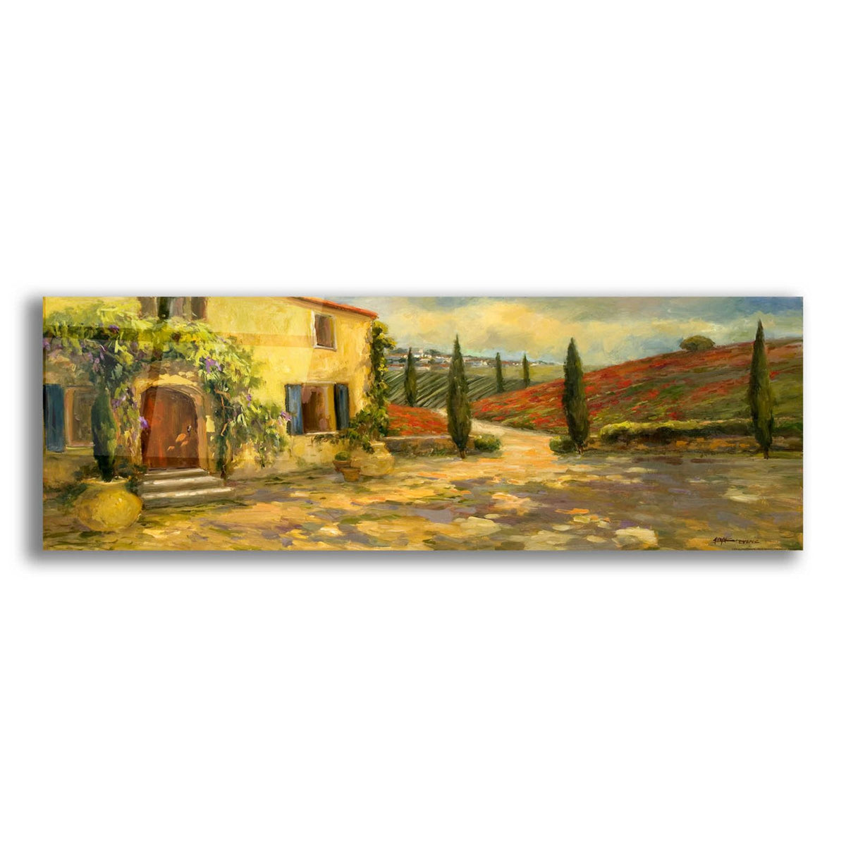 Tuscan Fields by Allayn Stevens acrylic glass wall art