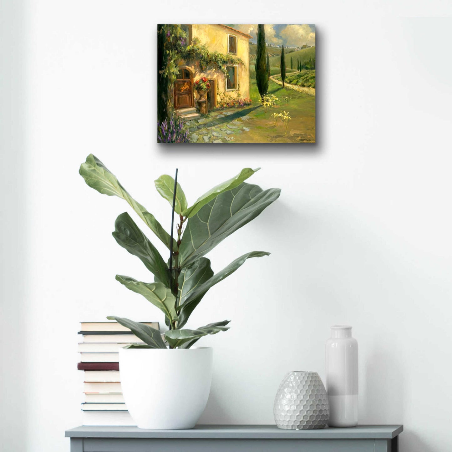 Epic Art 'Tuscan Spring' by Allayn Stevens, Acrylic Glass Wall Art,16x12
