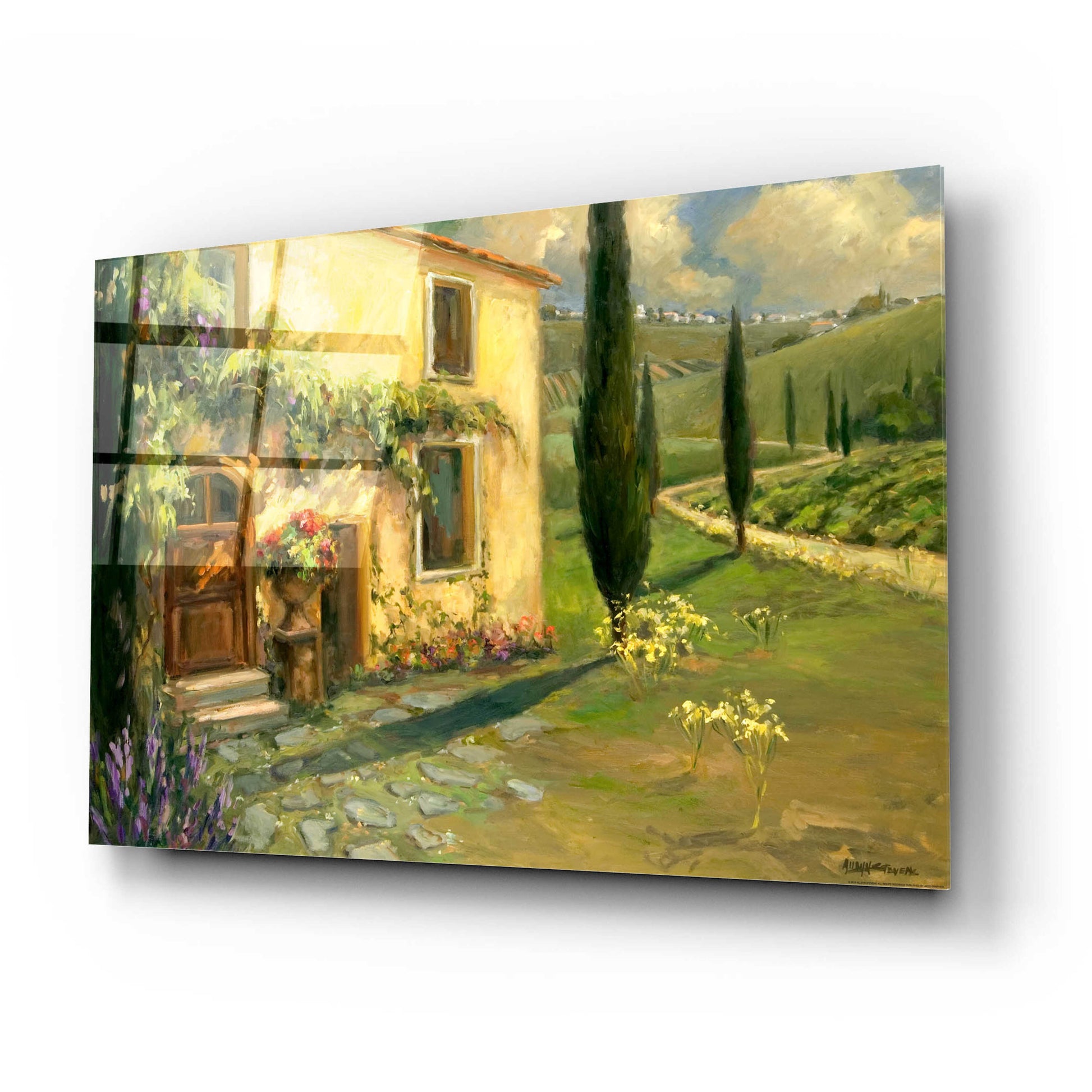 Epic Art 'Tuscan Spring' by Allayn Stevens, Acrylic Glass Wall Art,24x16
