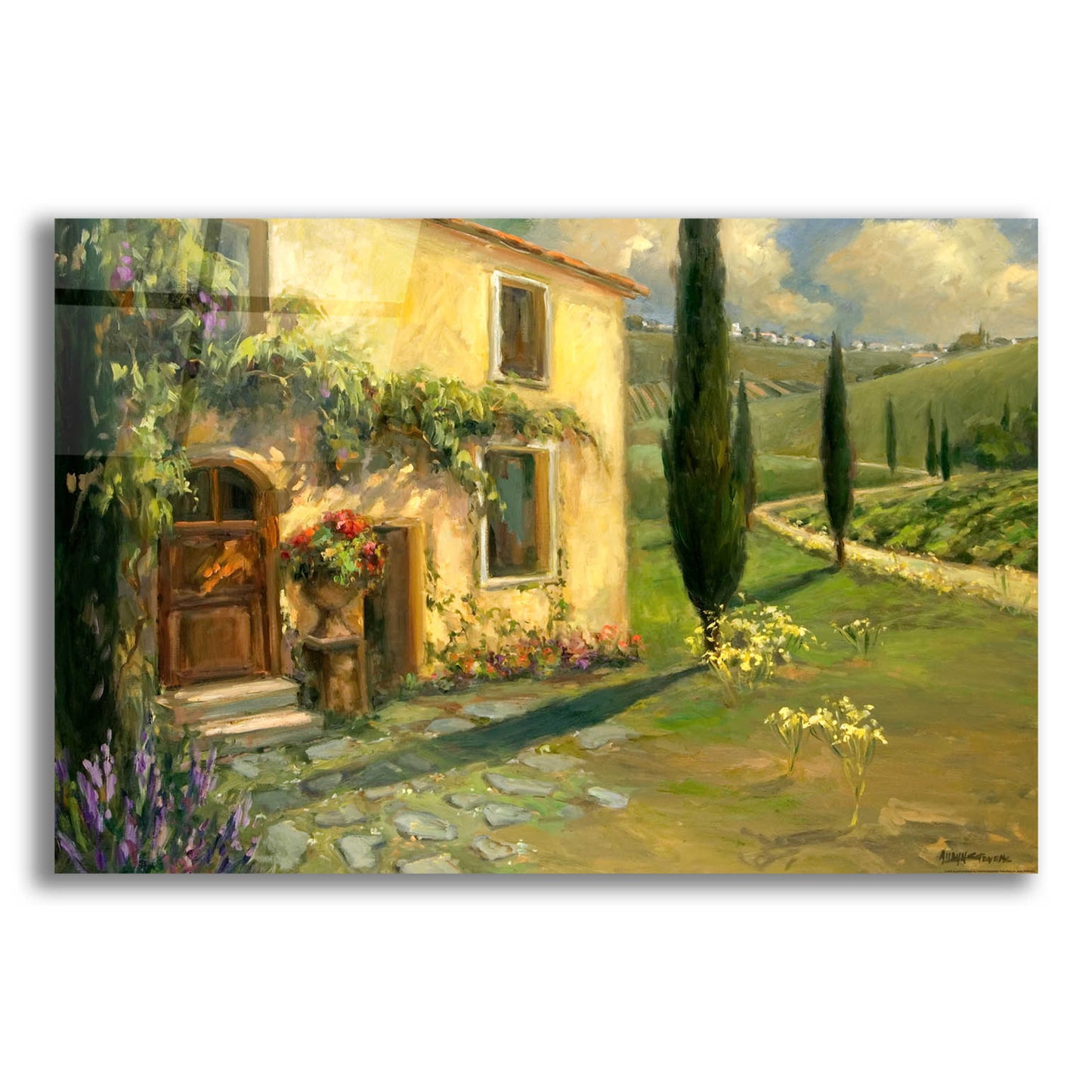 Epic Art 'Tuscan Spring' by Allayn Stevens, Acrylic Glass Wall Art,24x16
