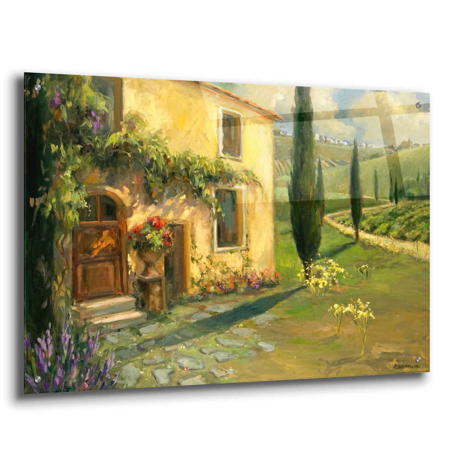 Epic Art 'Tuscan Spring' by Allayn Stevens, Acrylic Glass Wall Art,36x24