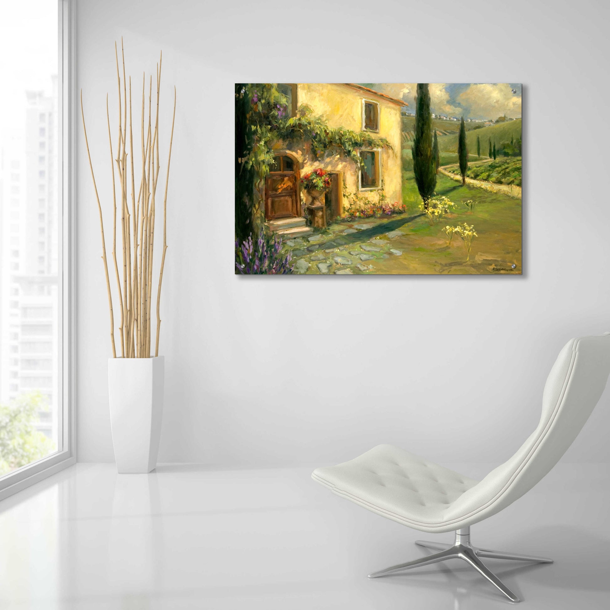 Epic Art 'Tuscan Spring' by Allayn Stevens, Acrylic Glass Wall Art,36x24