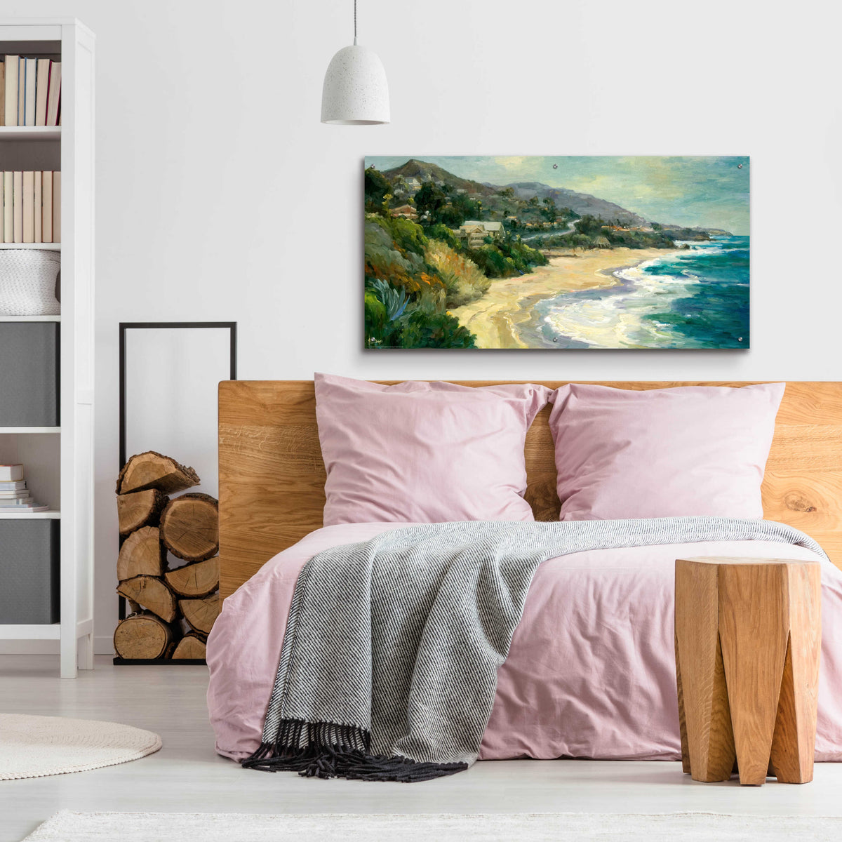 Seaside Cove by Allayn Stevens - 48x24 acrylic wall art in a room