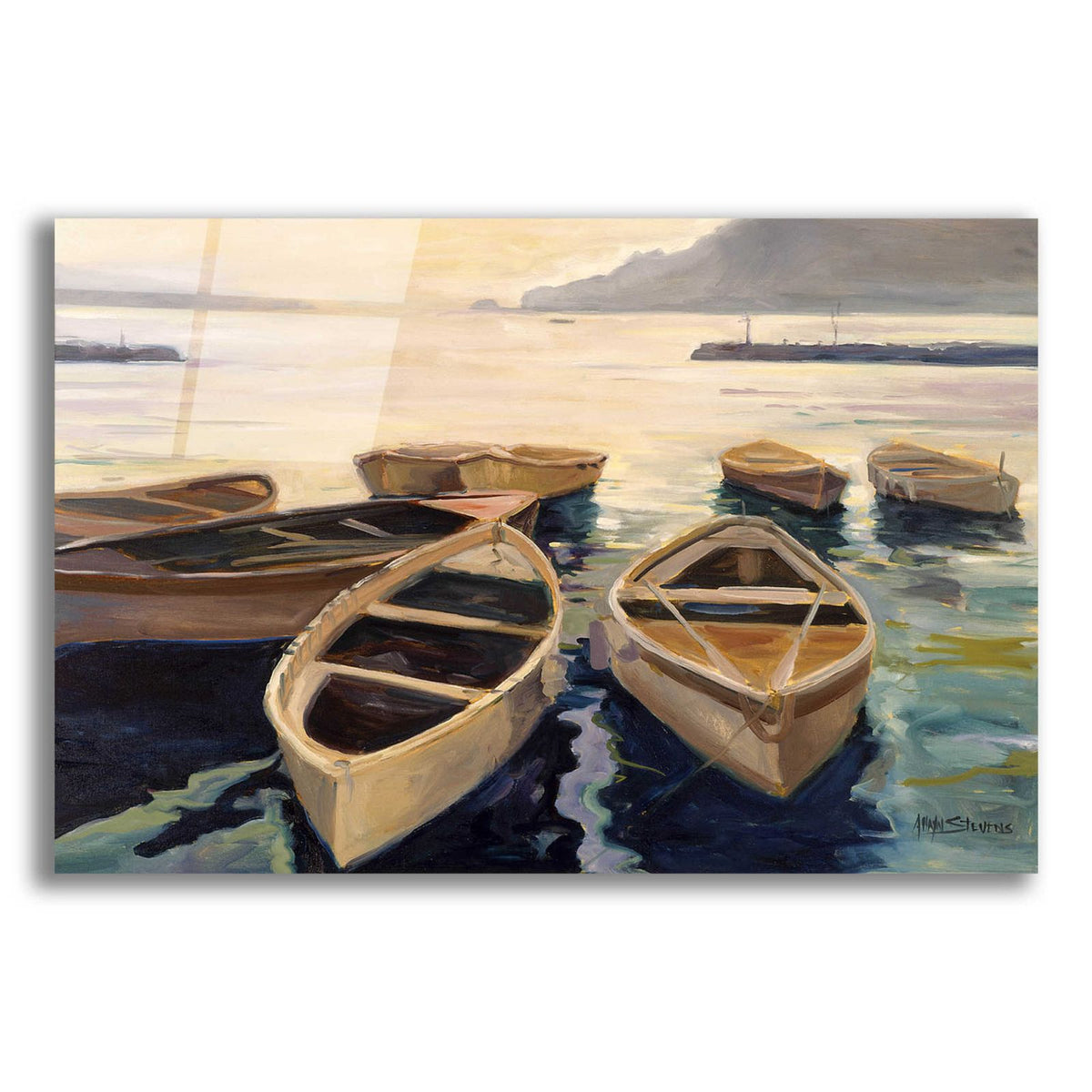 Sunset Marina by Allayn Stevens acrylic glass wall art