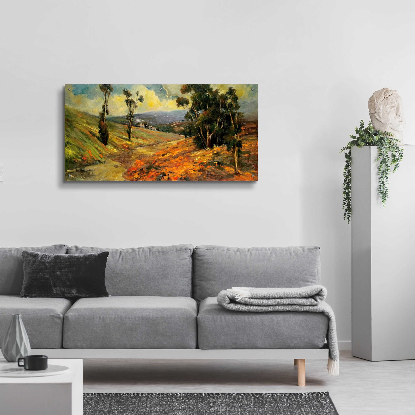 Epic Art 'The Path' by Allayn Stevens, Acrylic Glass Wall Art,48x24