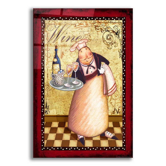 Epic Art 'Chef 4 Wine' by Viv Eisner, Acrylic Glass Wall Art