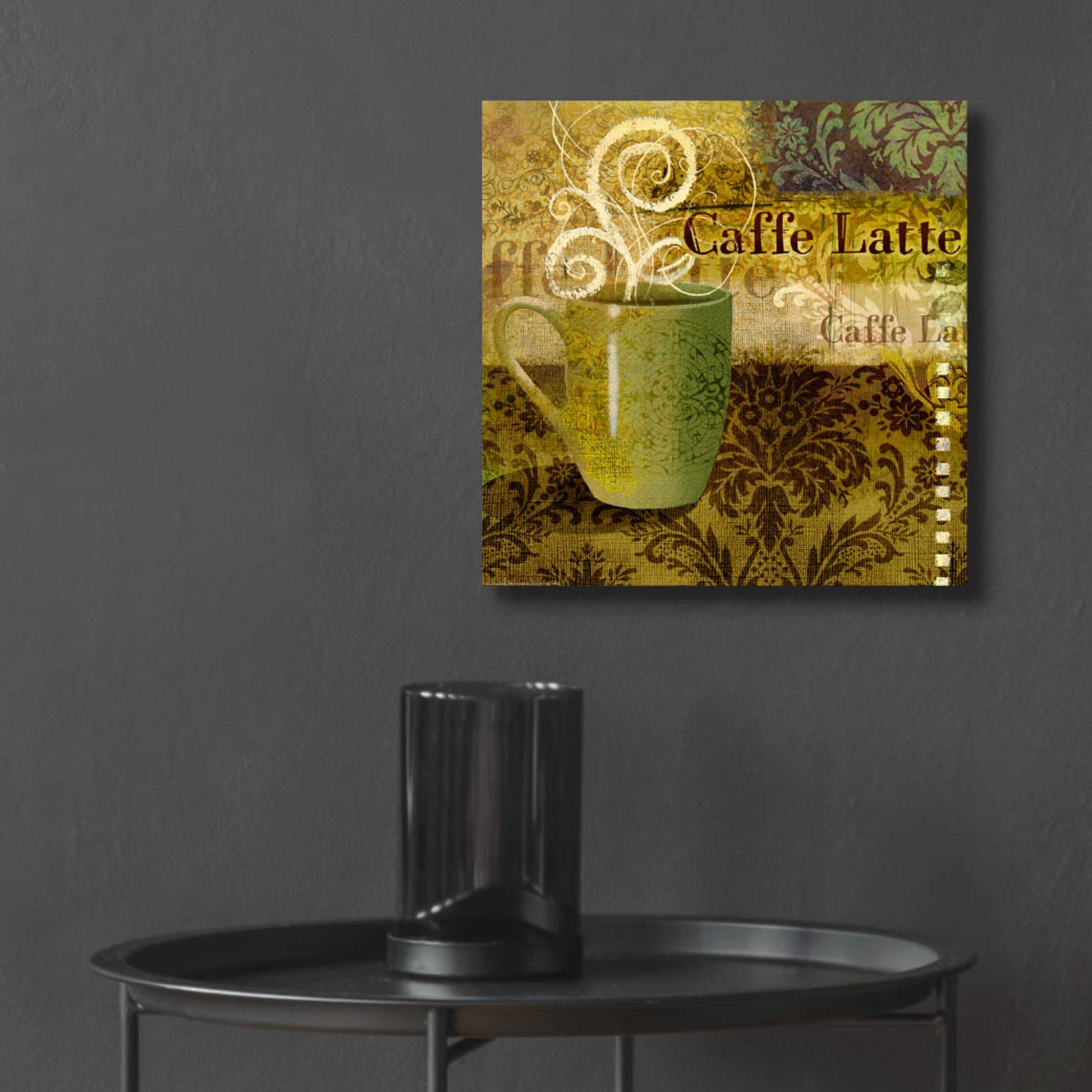 Epic Art 'Coffee 1 Latte' by Viv Eisner, Acrylic Glass Wall Art,12x12