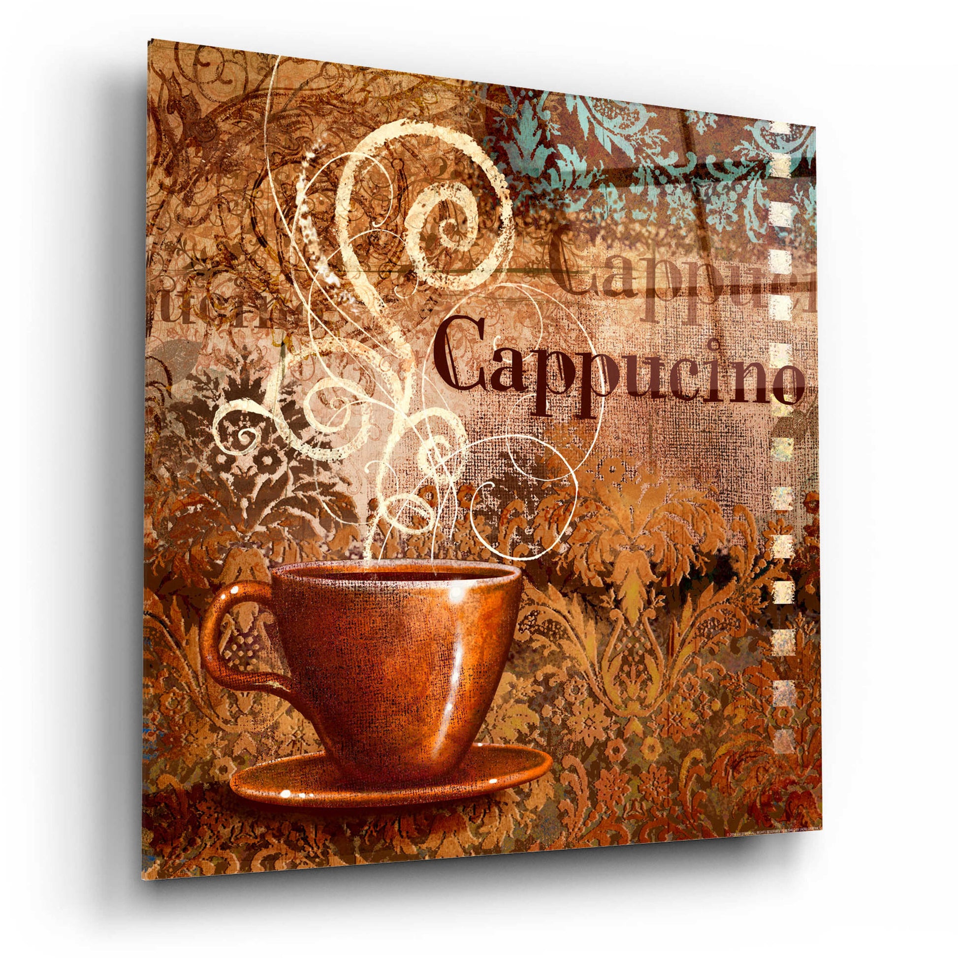 Epic Art 'Coffee 2 Cappuccino' by Viv Eisner, Acrylic Glass Wall Art,12x12