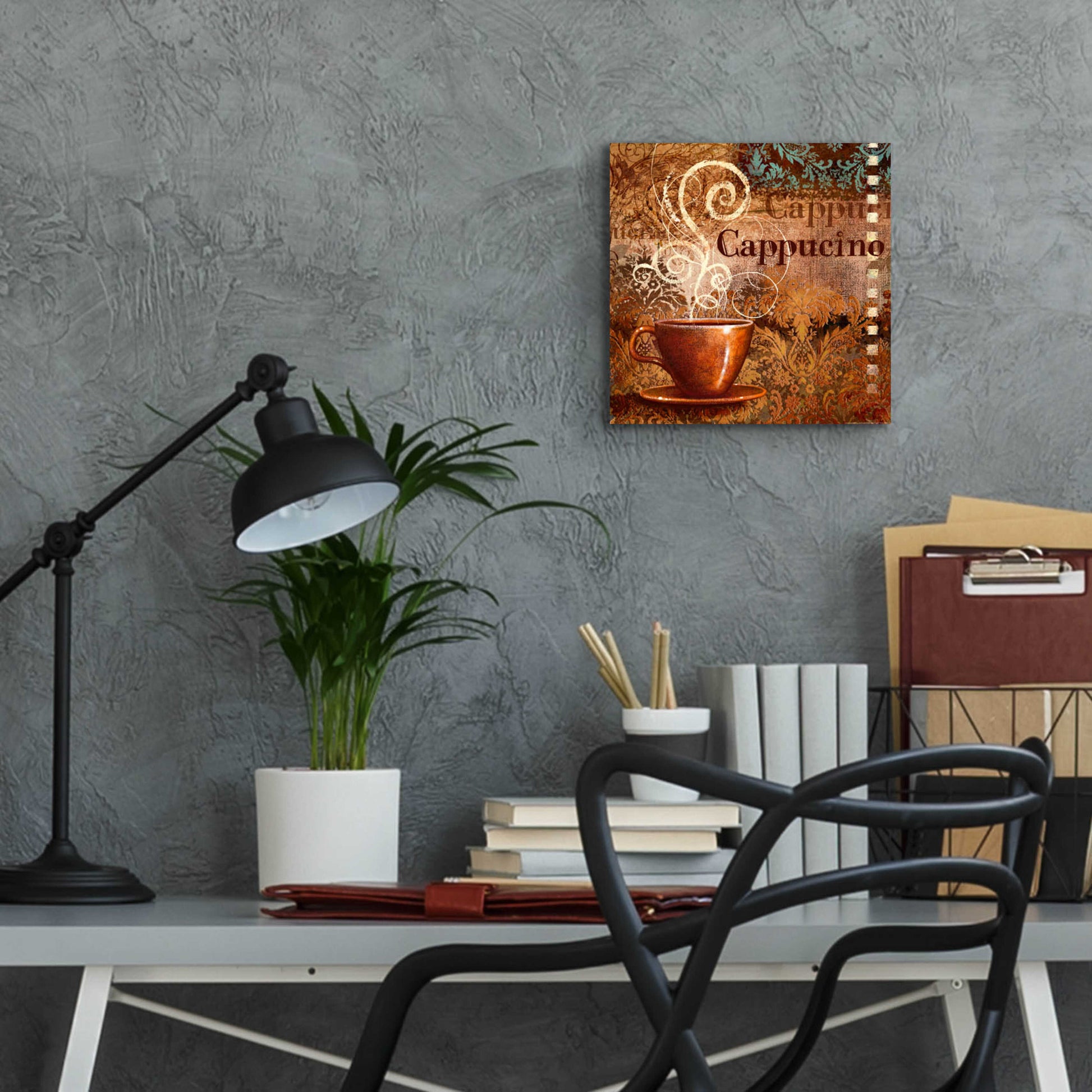 Epic Art 'Coffee 2 Cappuccino' by Viv Eisner, Acrylic Glass Wall Art,12x12