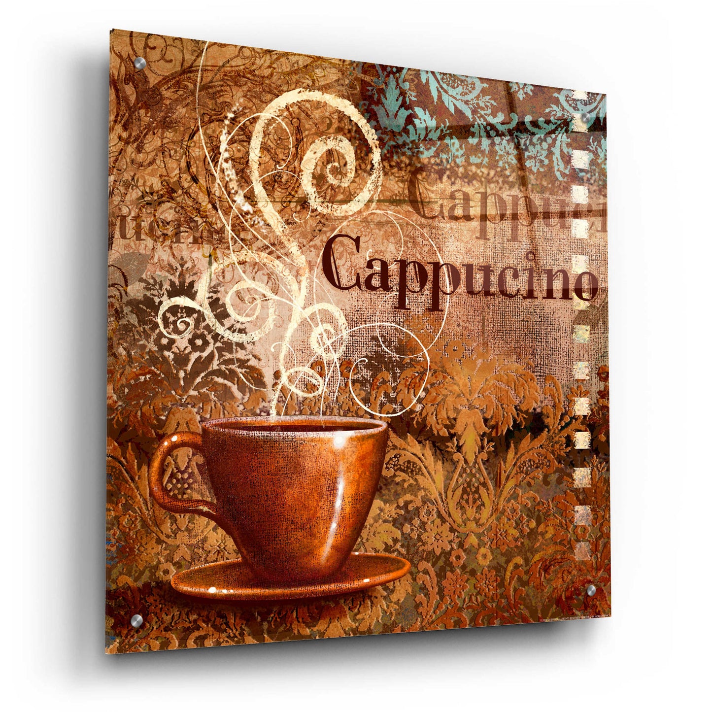 Epic Art 'Coffee 2 Cappuccino' by Viv Eisner, Acrylic Glass Wall Art,24x24