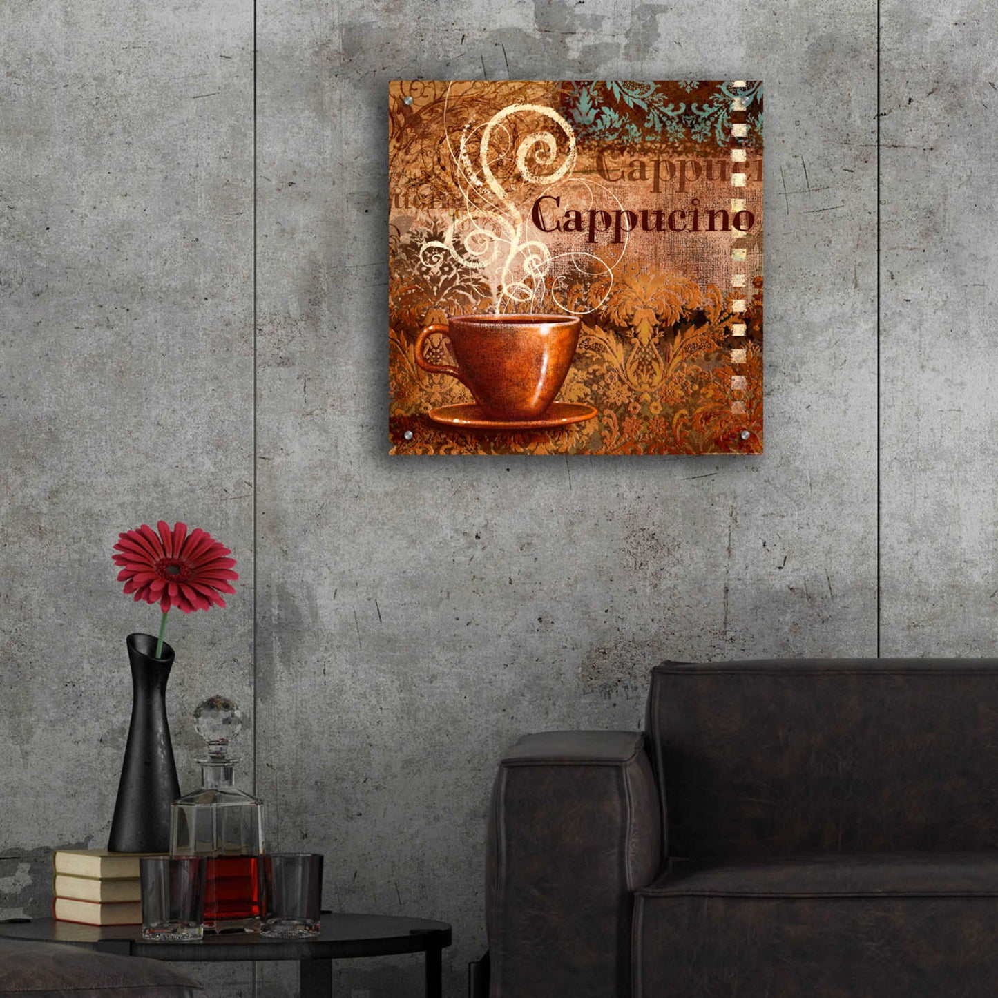 Epic Art 'Coffee 2 Cappuccino' by Viv Eisner, Acrylic Glass Wall Art,24x24