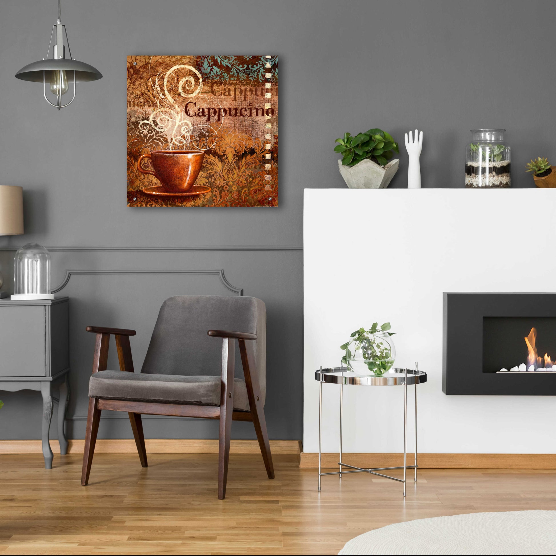 Epic Art 'Coffee 2 Cappuccino' by Viv Eisner, Acrylic Glass Wall Art,24x24