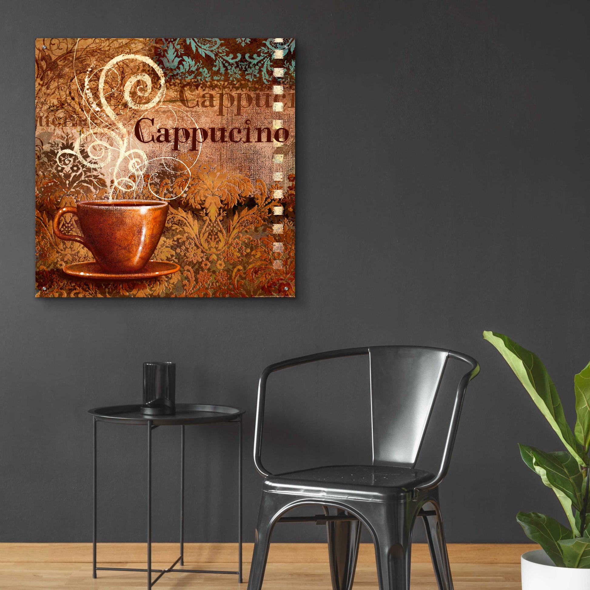 Epic Art 'Coffee 2 Cappuccino' by Viv Eisner, Acrylic Glass Wall Art,36x36